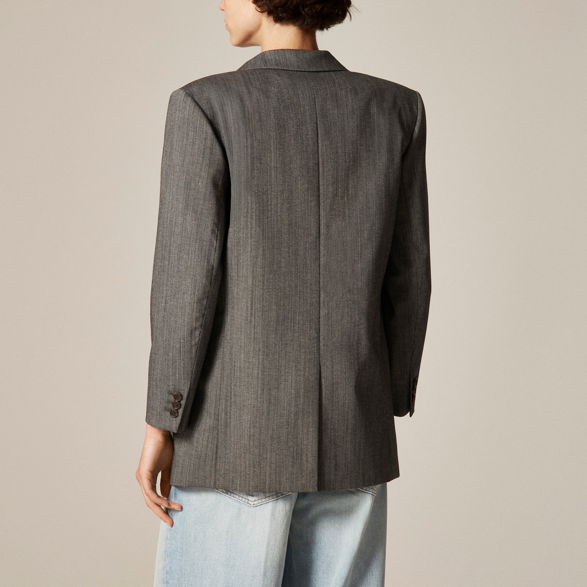 Gamine blazer in Italian studio wool blend