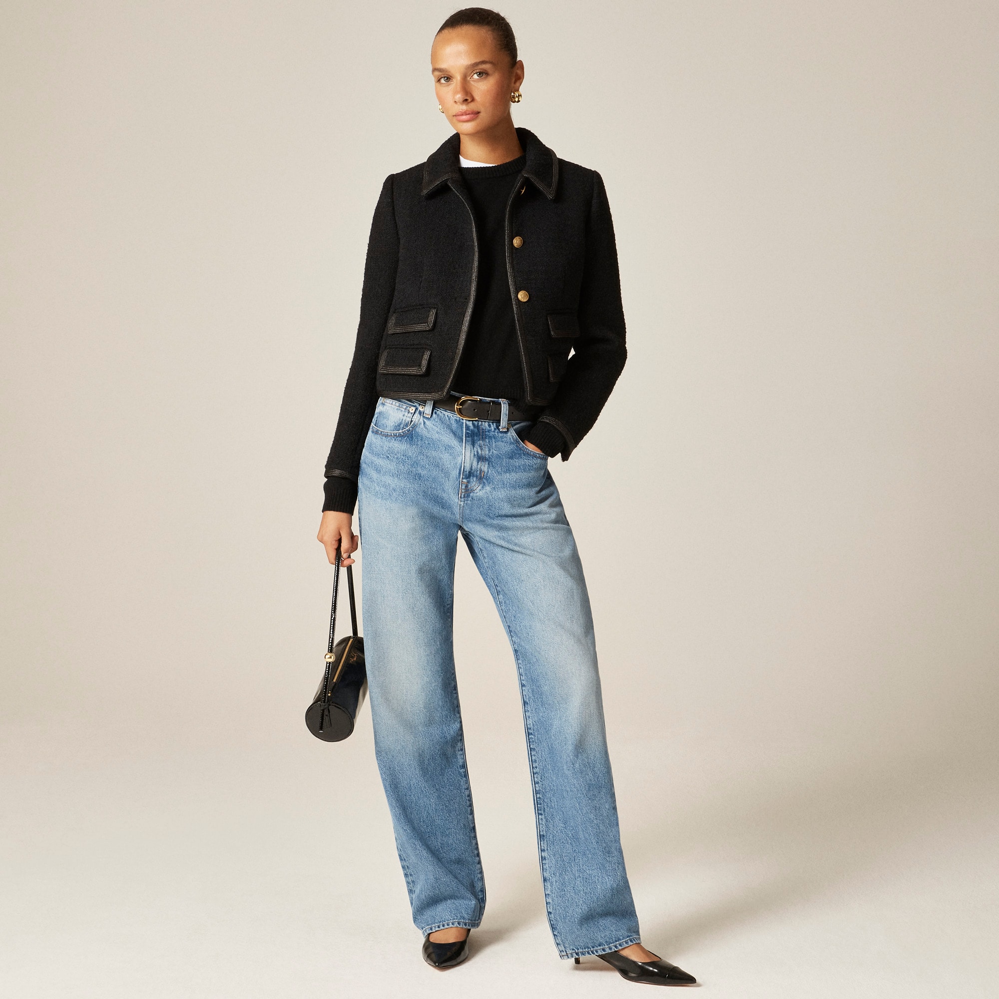 ジャケット・アウター JUHA FANCY TWEED NO-COLLAR JACKET 25AW Tailored Tweed Jackets | J.Crew