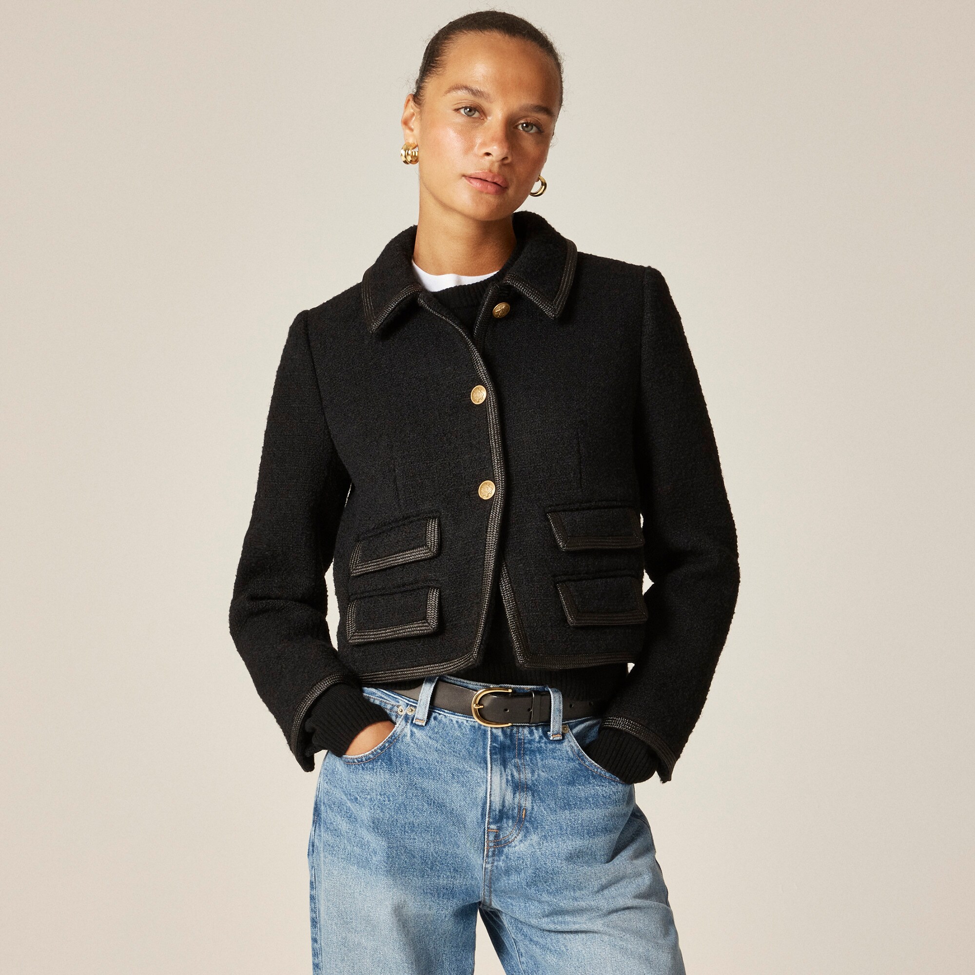 Lucie Jacket In Tweed For Women | J.Crew