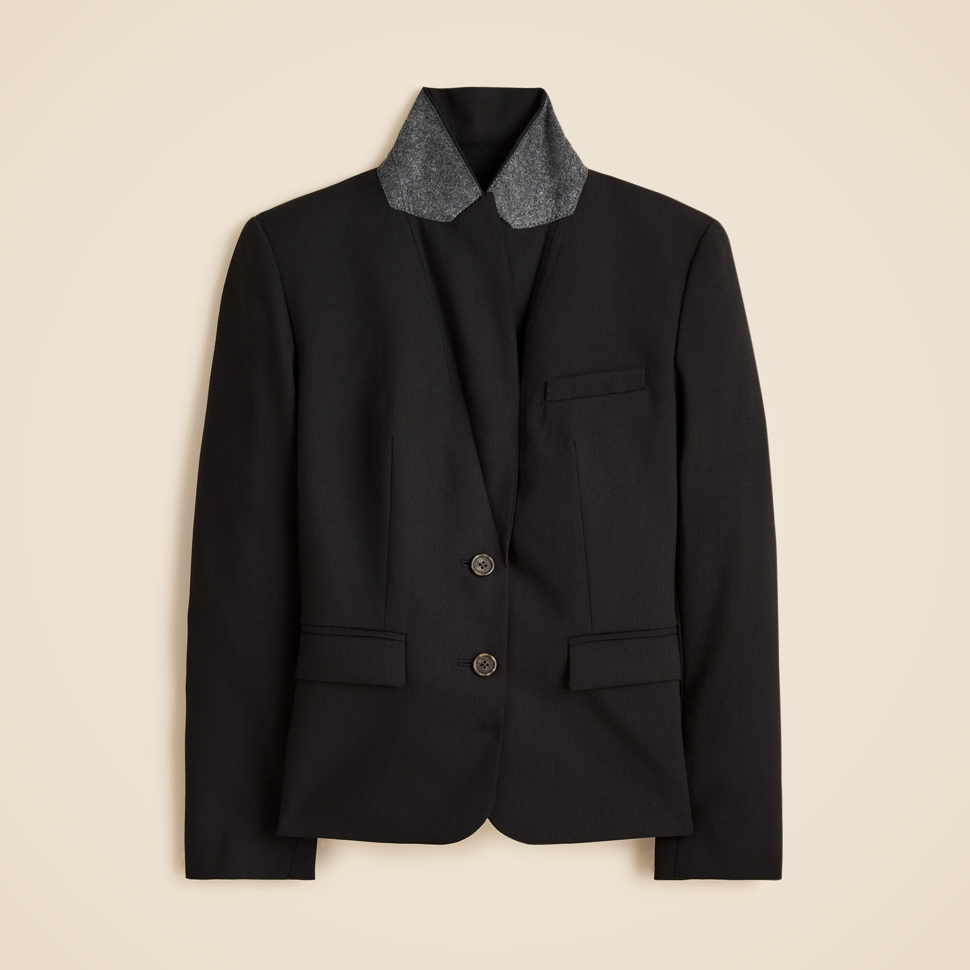 École blazer in Italian studio wool blend