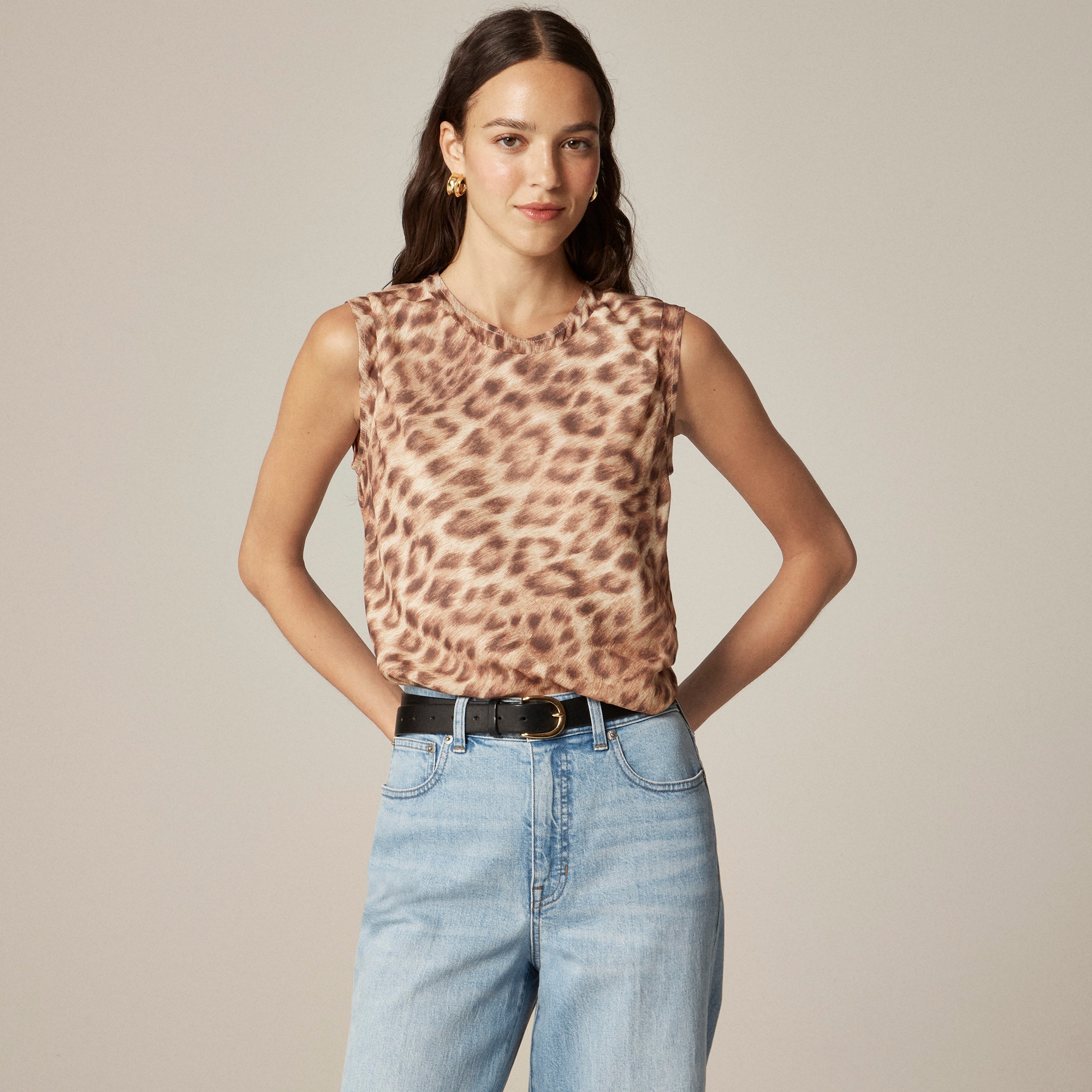 Shell top in viscose chiffon - image 2