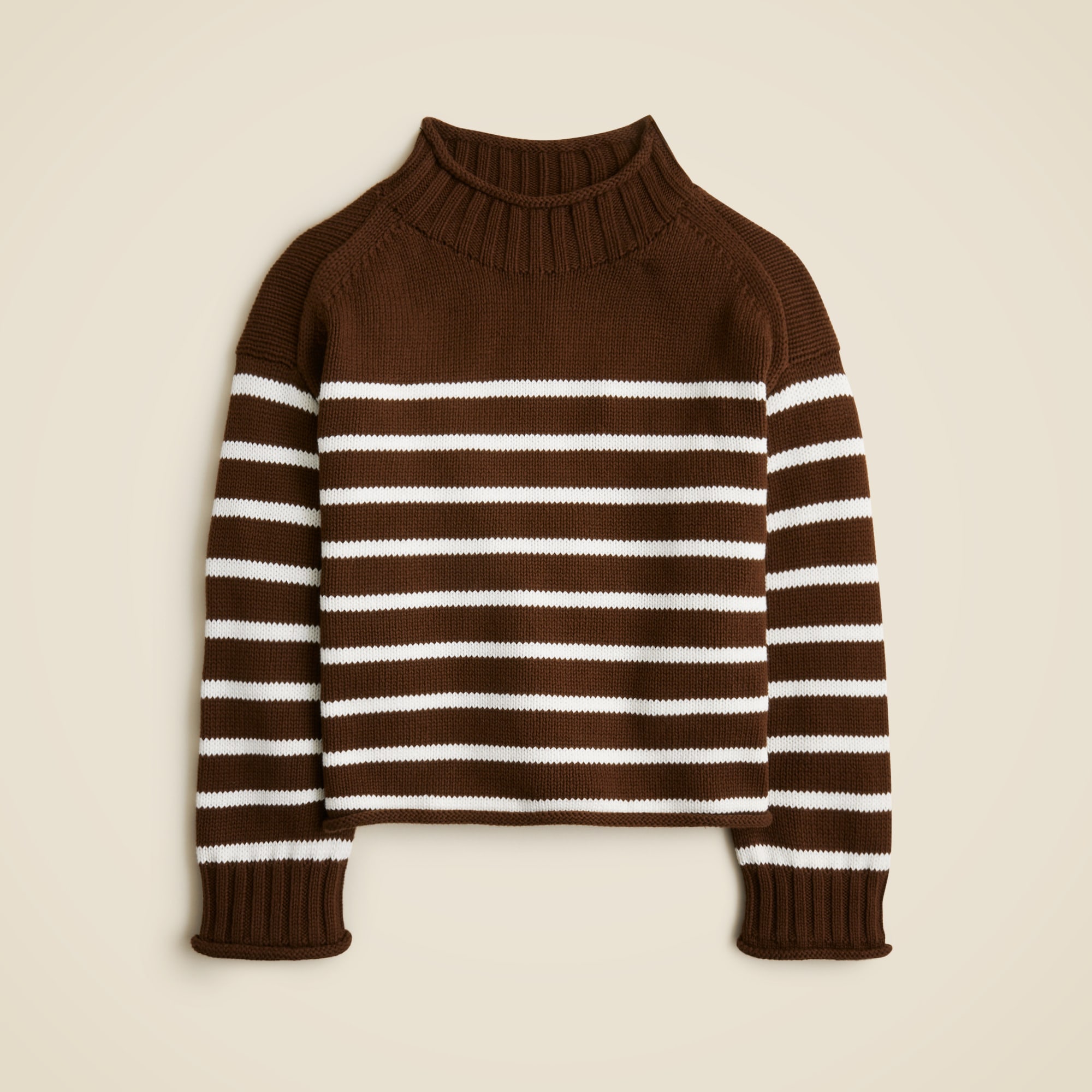 2025 Rollneck™ Sweater In Stripe For Women | J.Crew