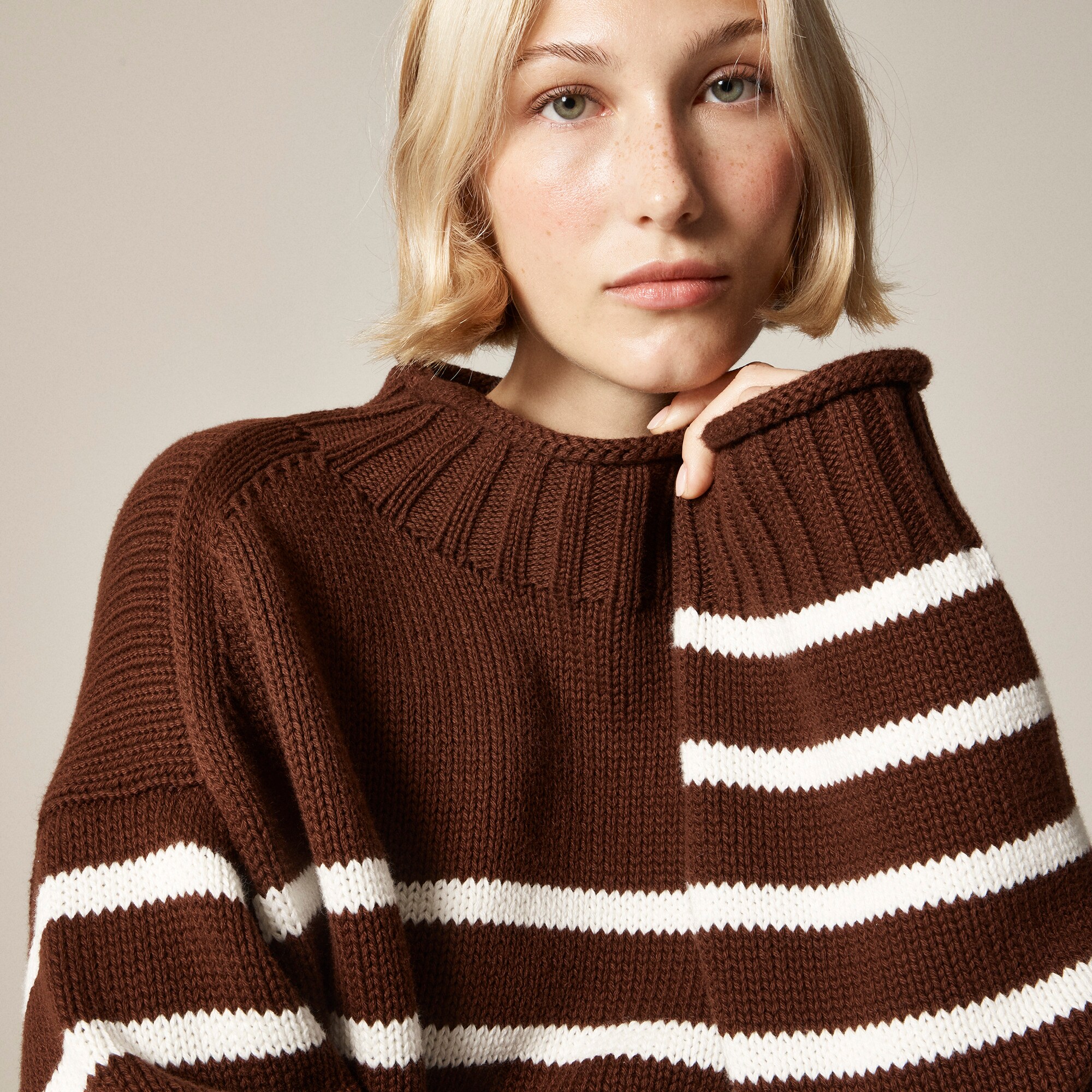2025 Rollneck™ sweater in stripe