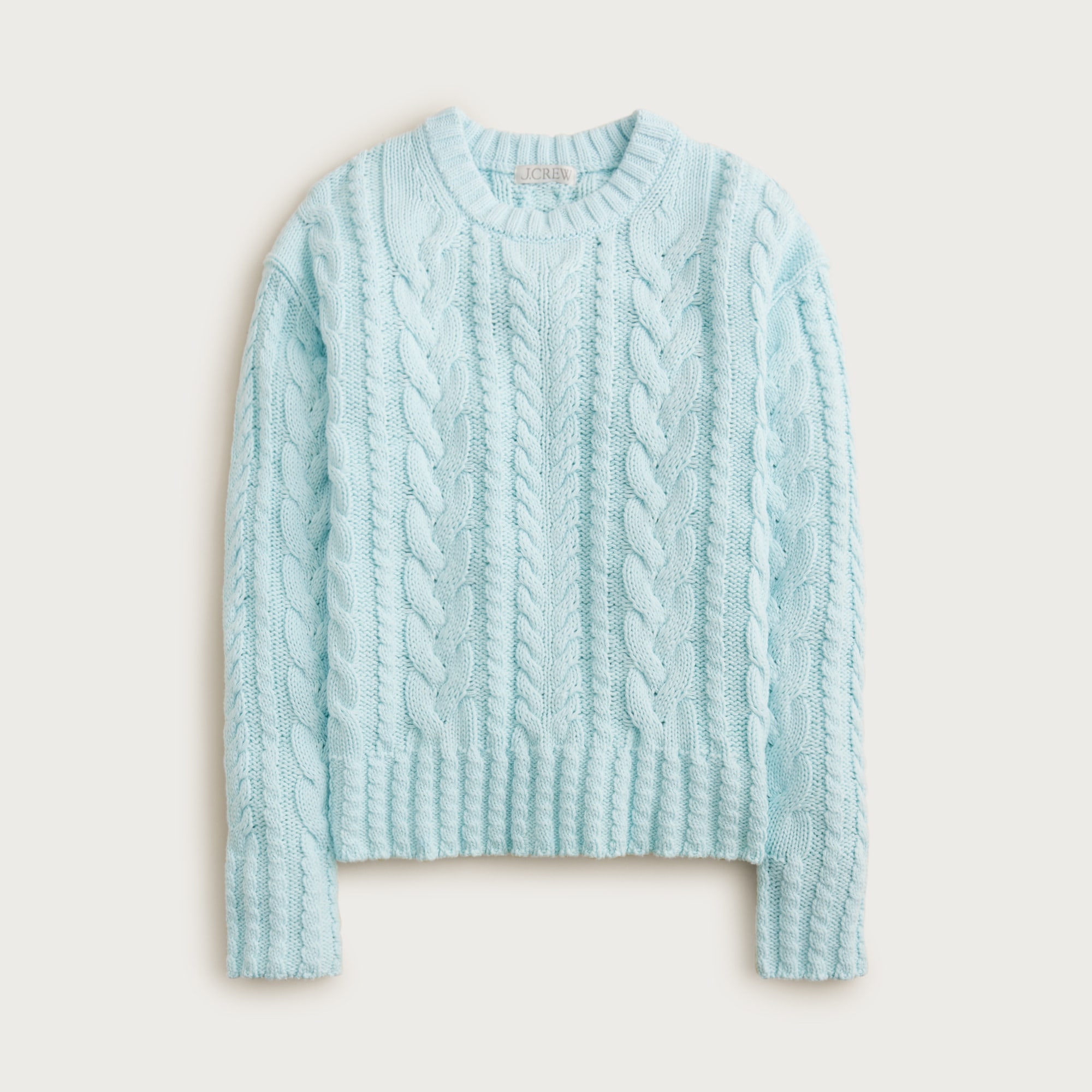 Cable-knit Crewneck Sweater For Women | J.Crew