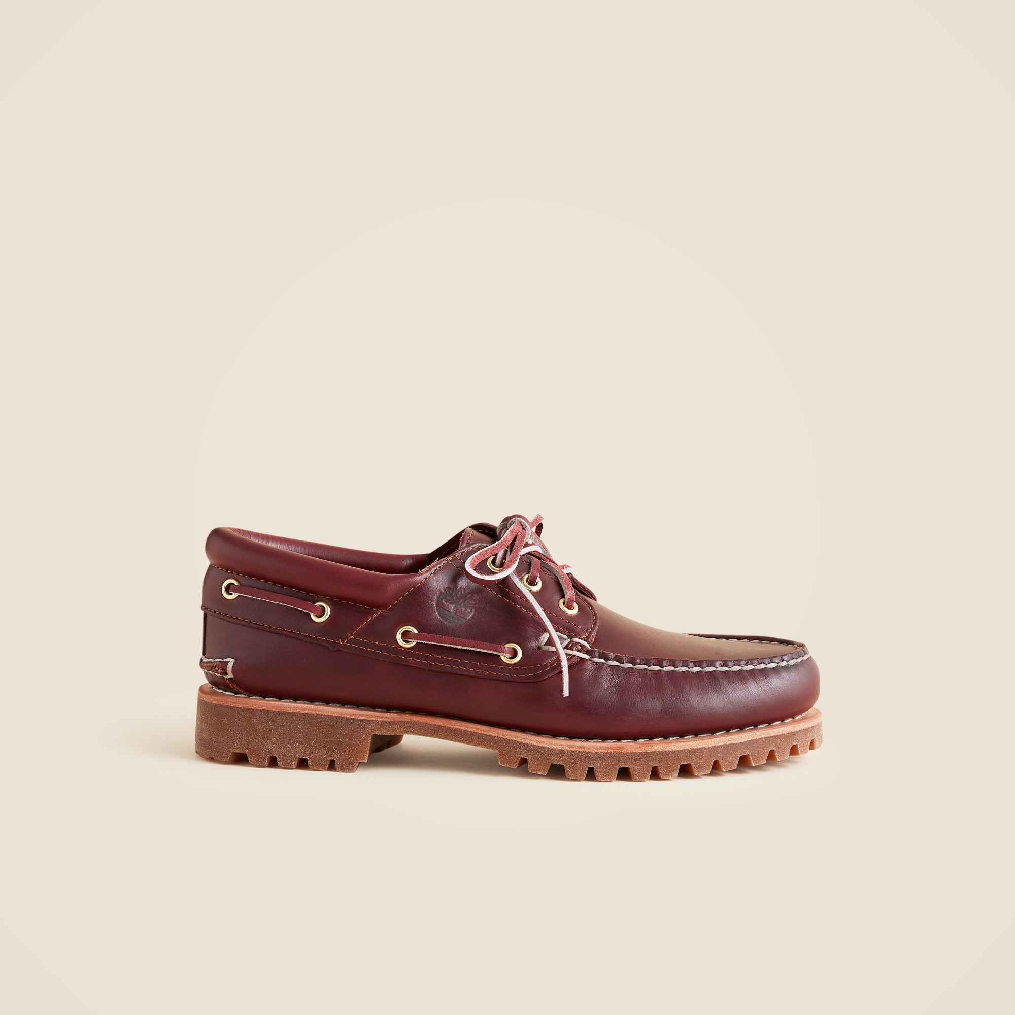 Timberland® Authentic three-eye lug hand-sewn boat shoes
