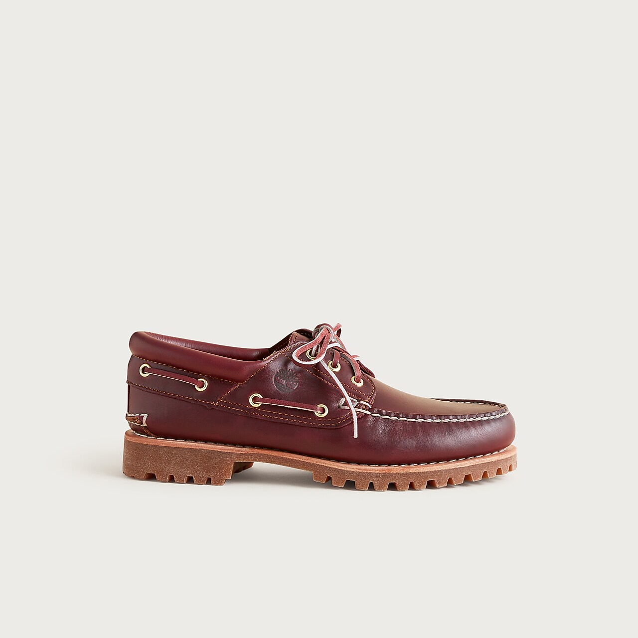 Timberland® Authentic Three-eye Lug Hand-sewn Boat Shoes For Men