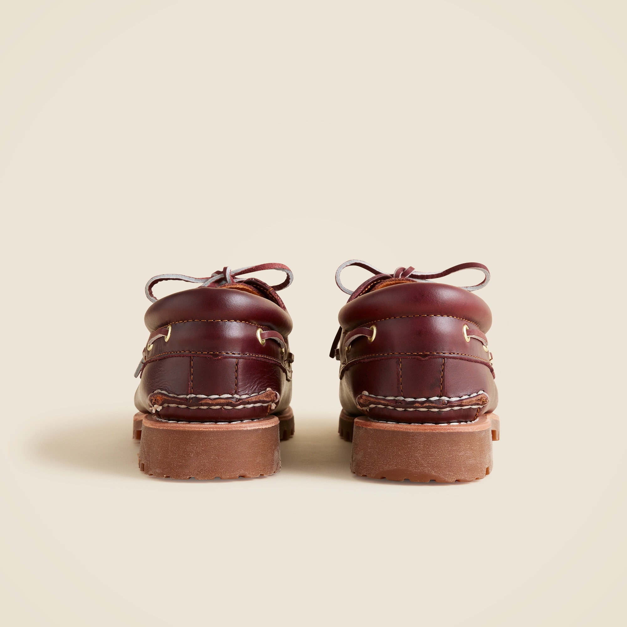 Timberland® Authentic three-eye lug hand-sewn boat shoes