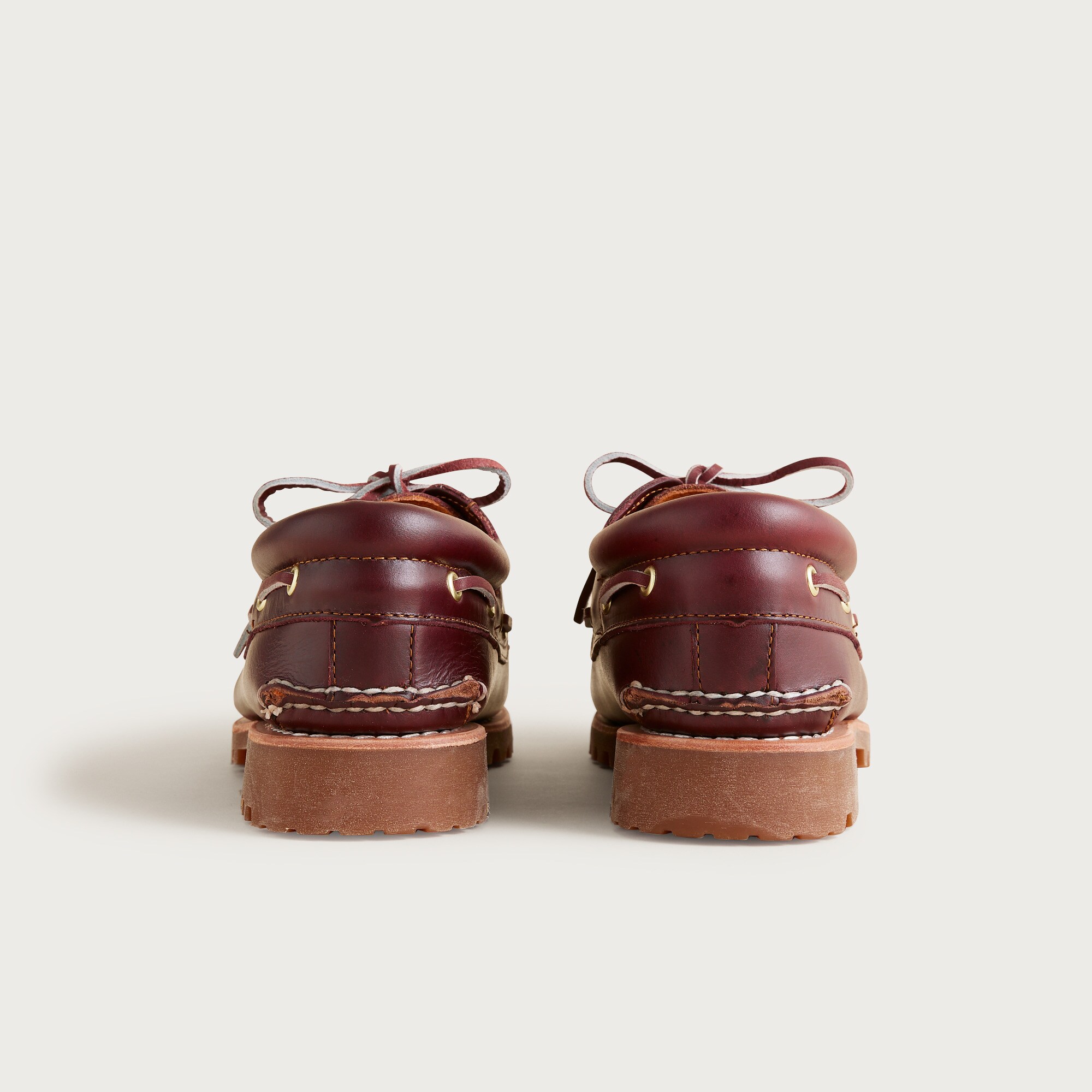 Timberland® Authentic three-eye lug hand-sewn boat shoes