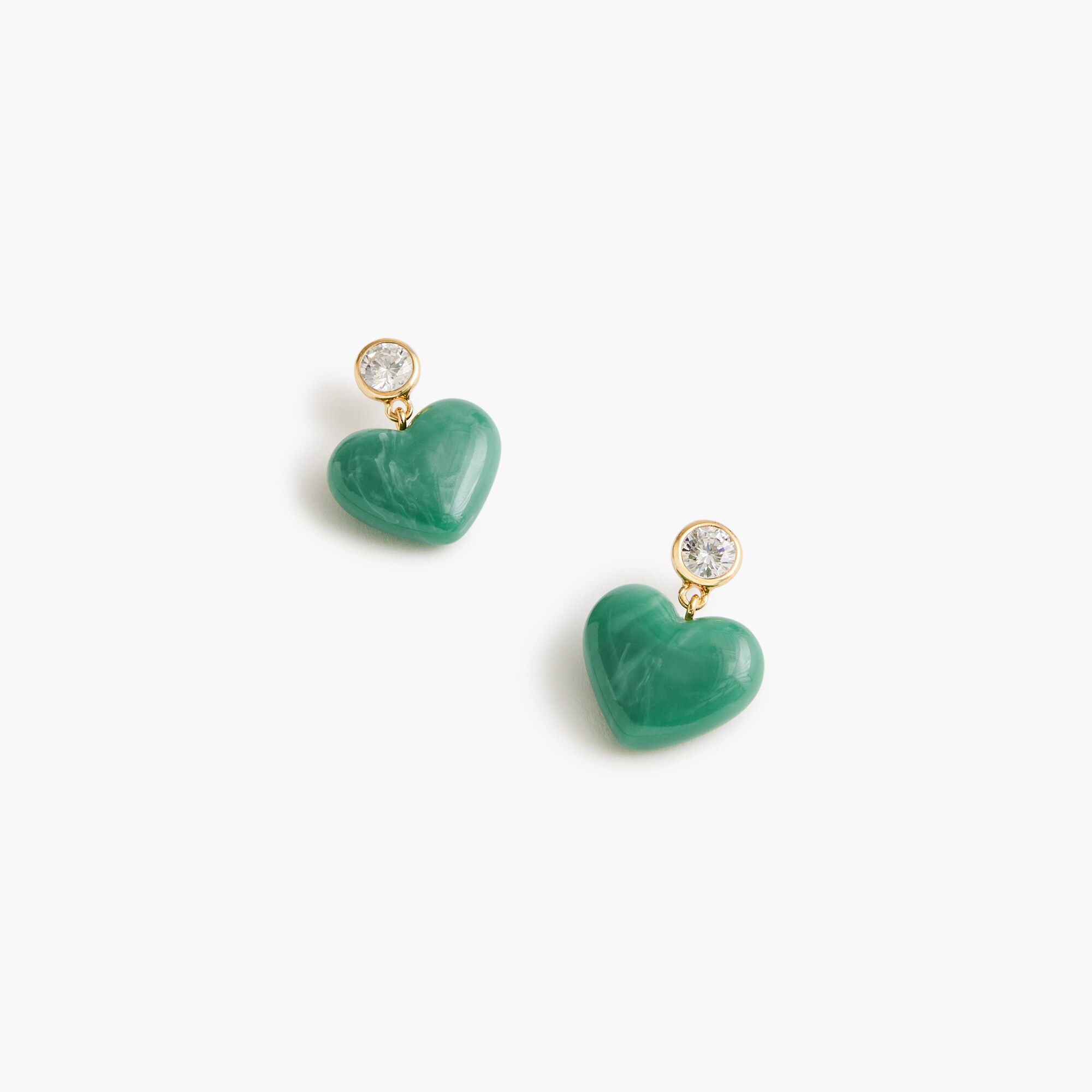 womens Heart drop earrings