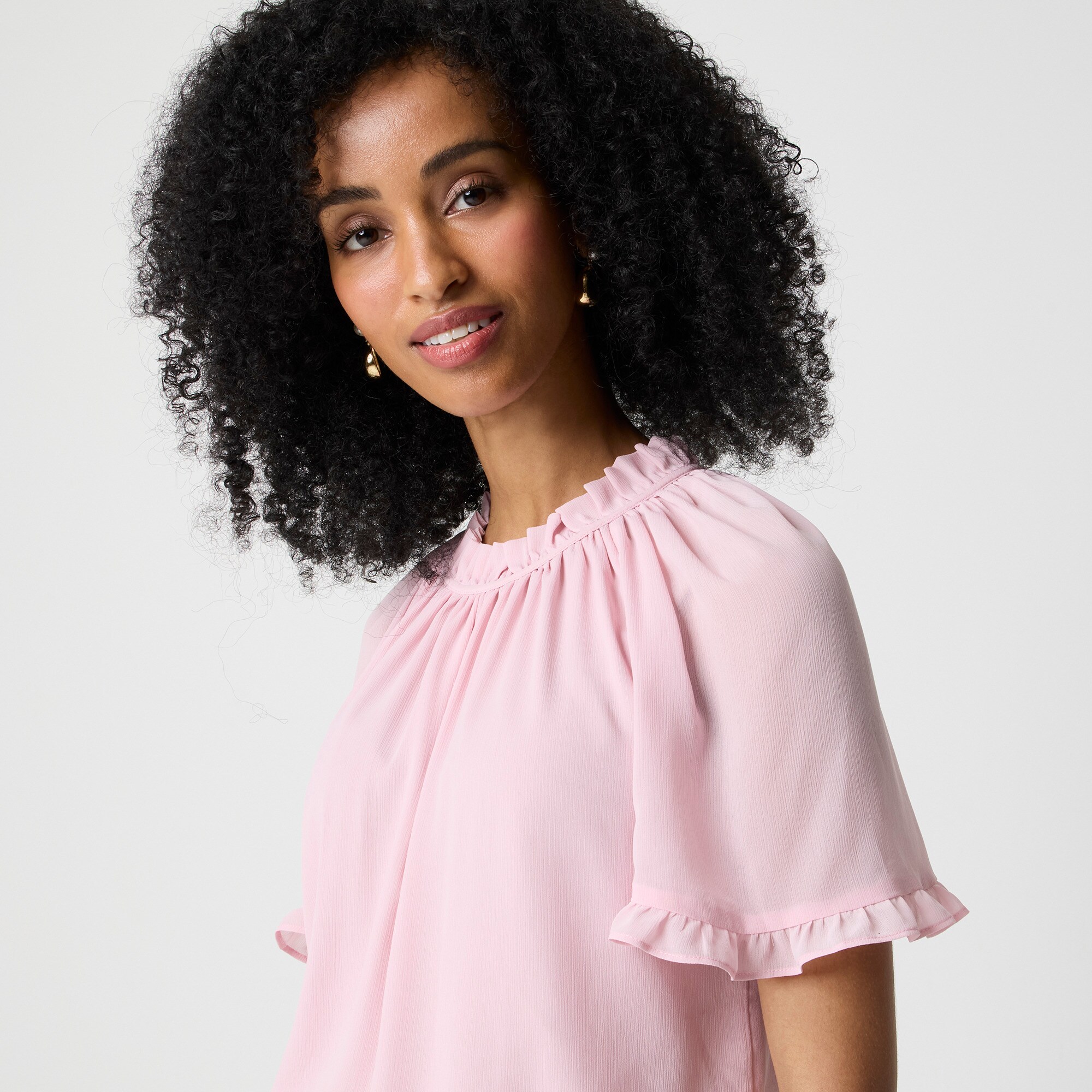 Short-sleeve Ruffle Top For Women | Factory