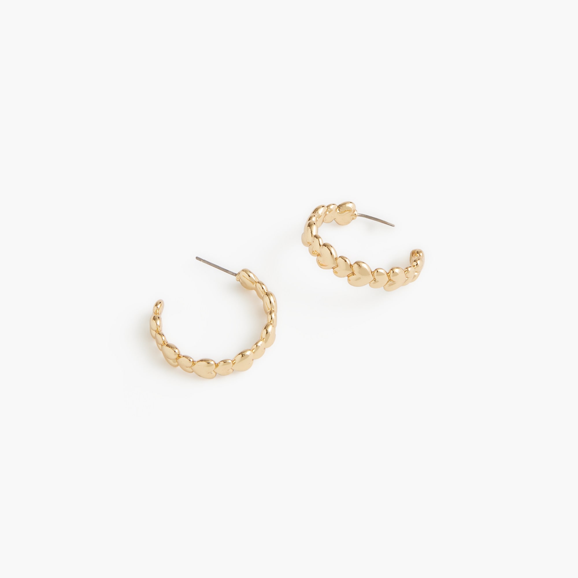 heart hoop earrings for women
