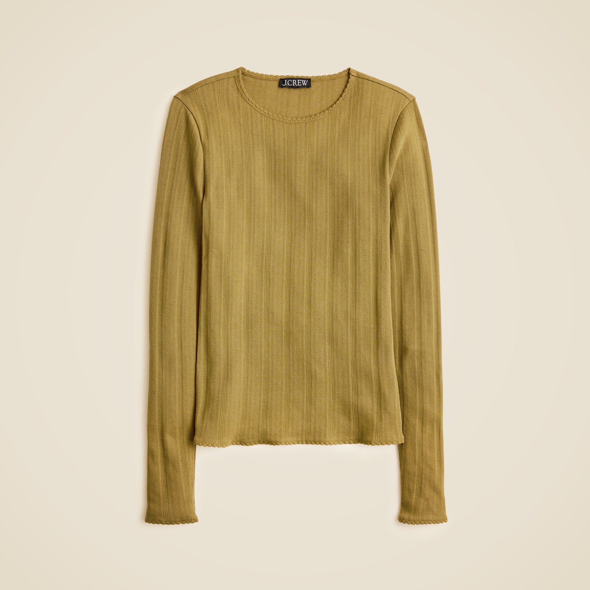 New pointelle long-sleeve T-shirt - thumbnail 9