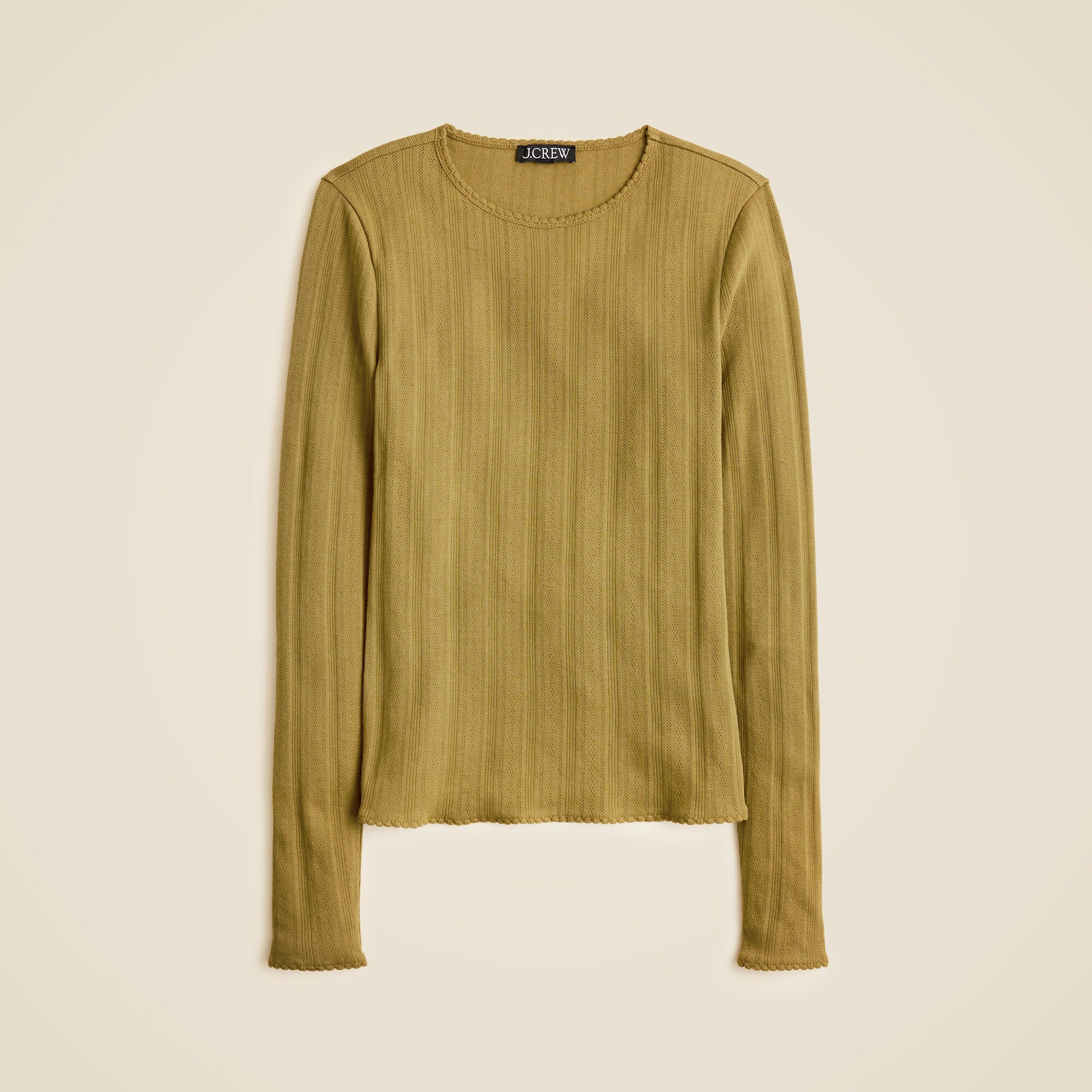  New pointelle long-sleeve T-shirt