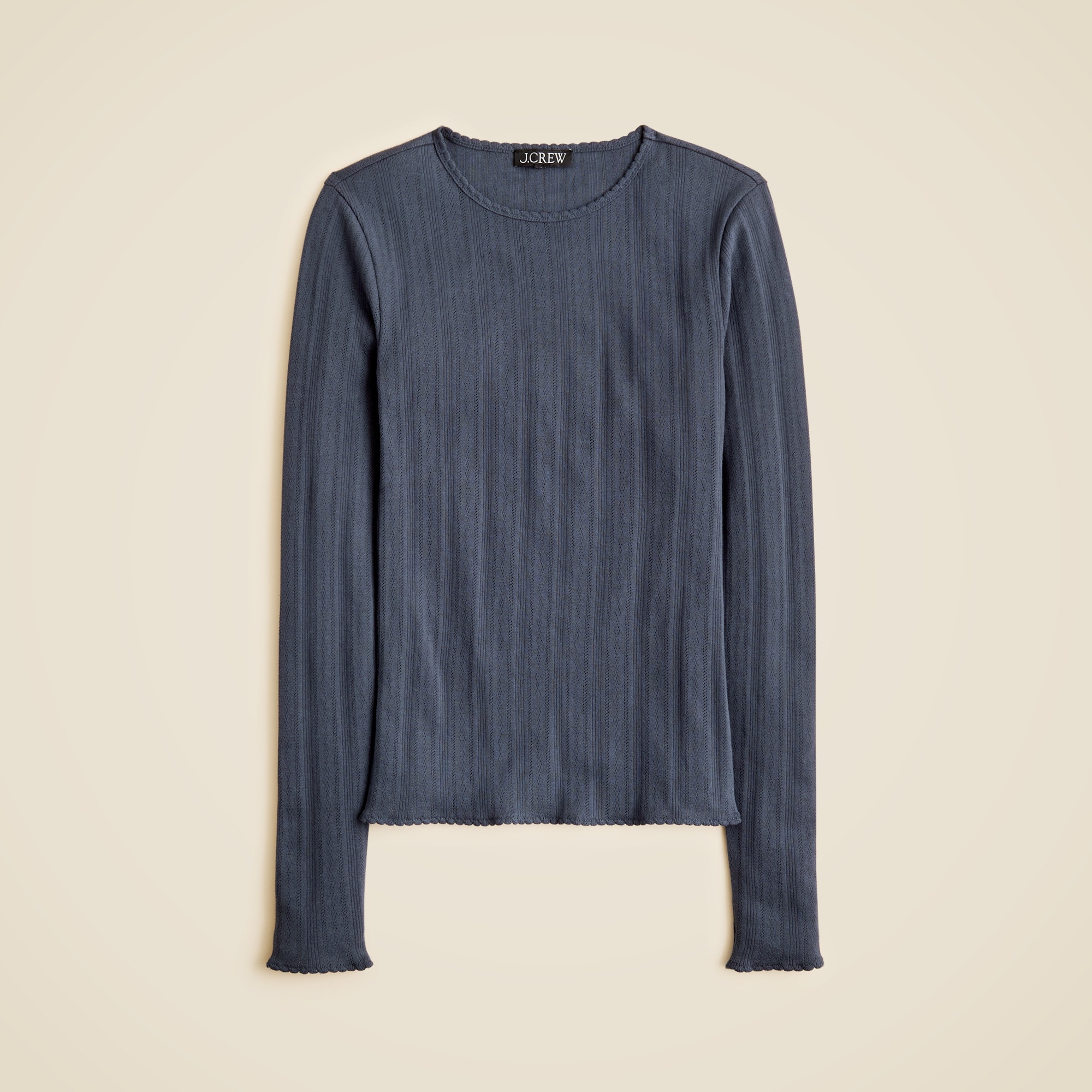  New pointelle long-sleeve T-shirt