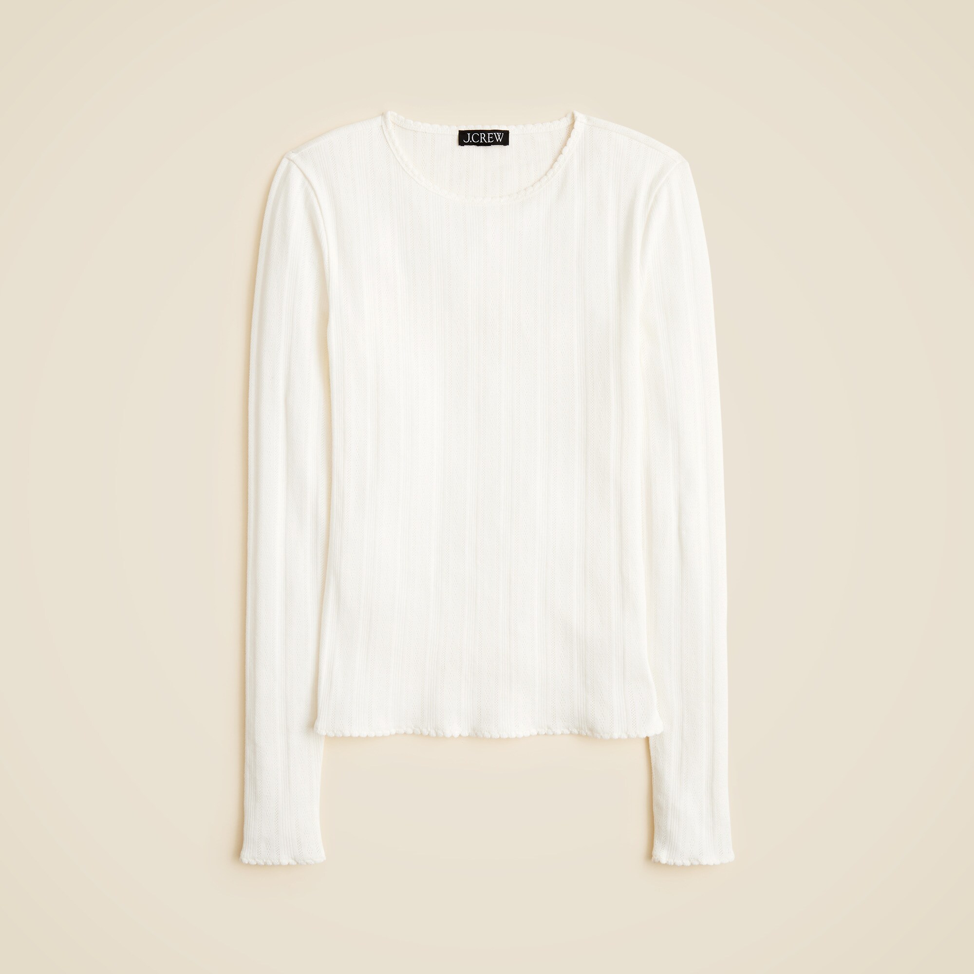  New pointelle long-sleeve T-shirt