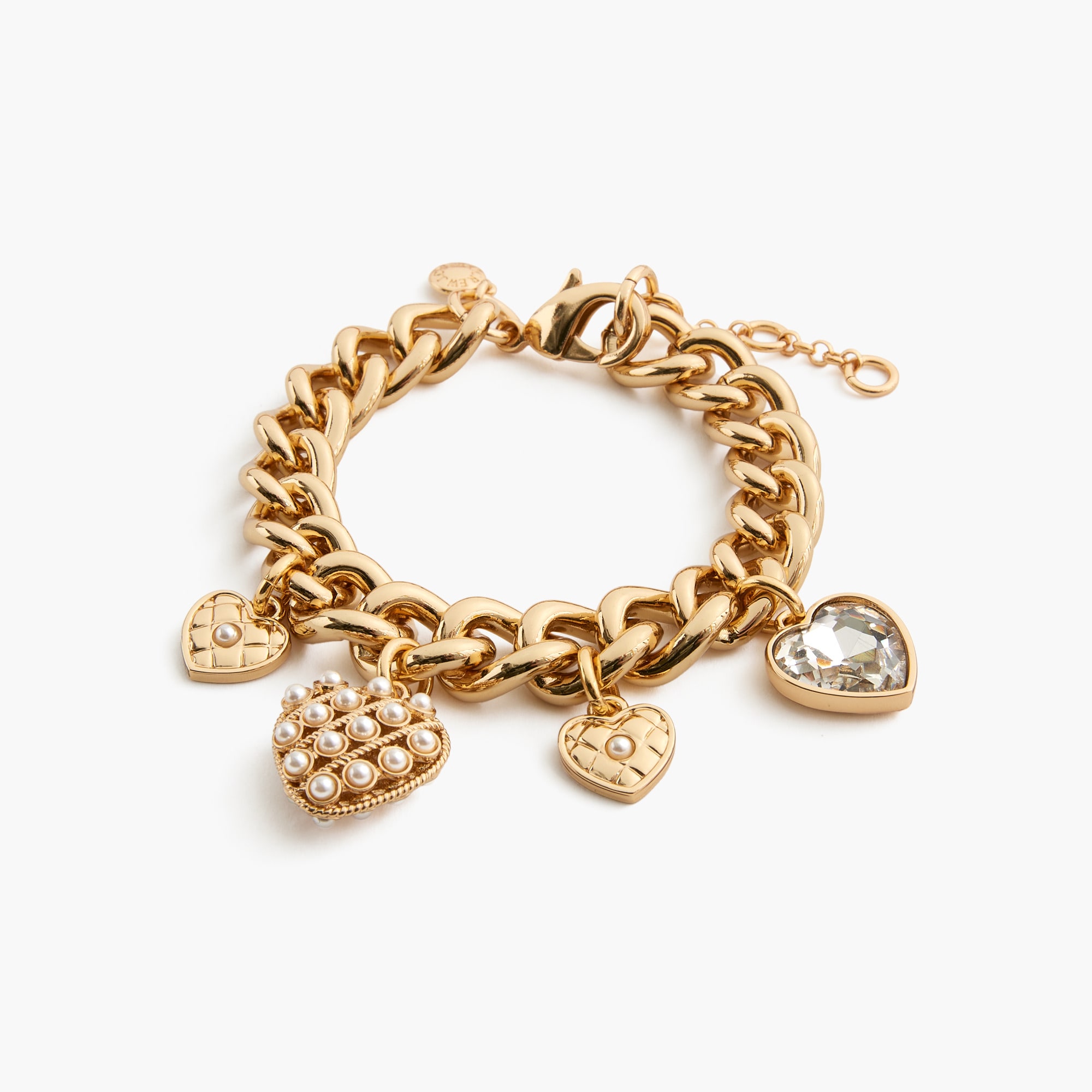 Heart charm bracelet