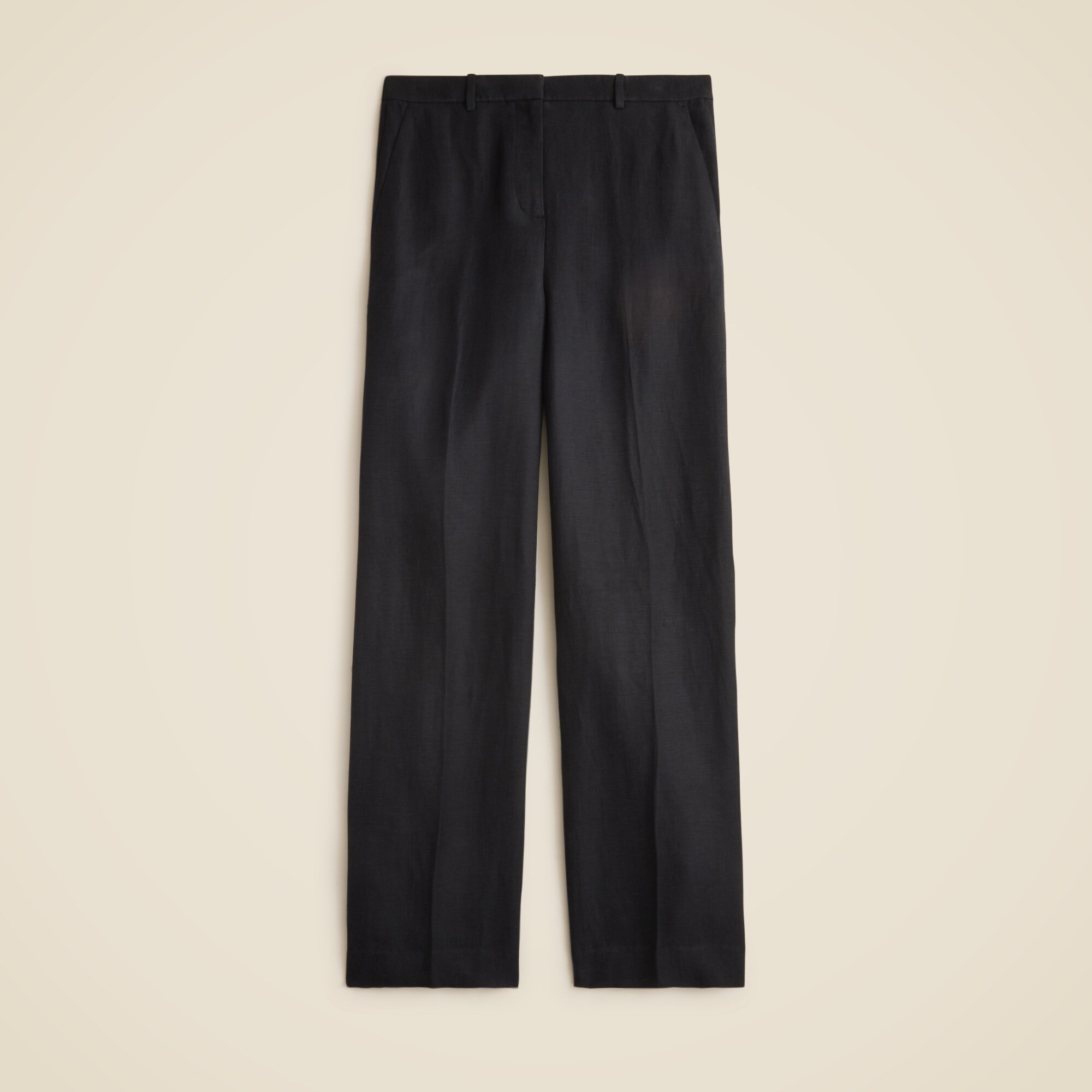 Wide-leg pant in linen-cupro blend