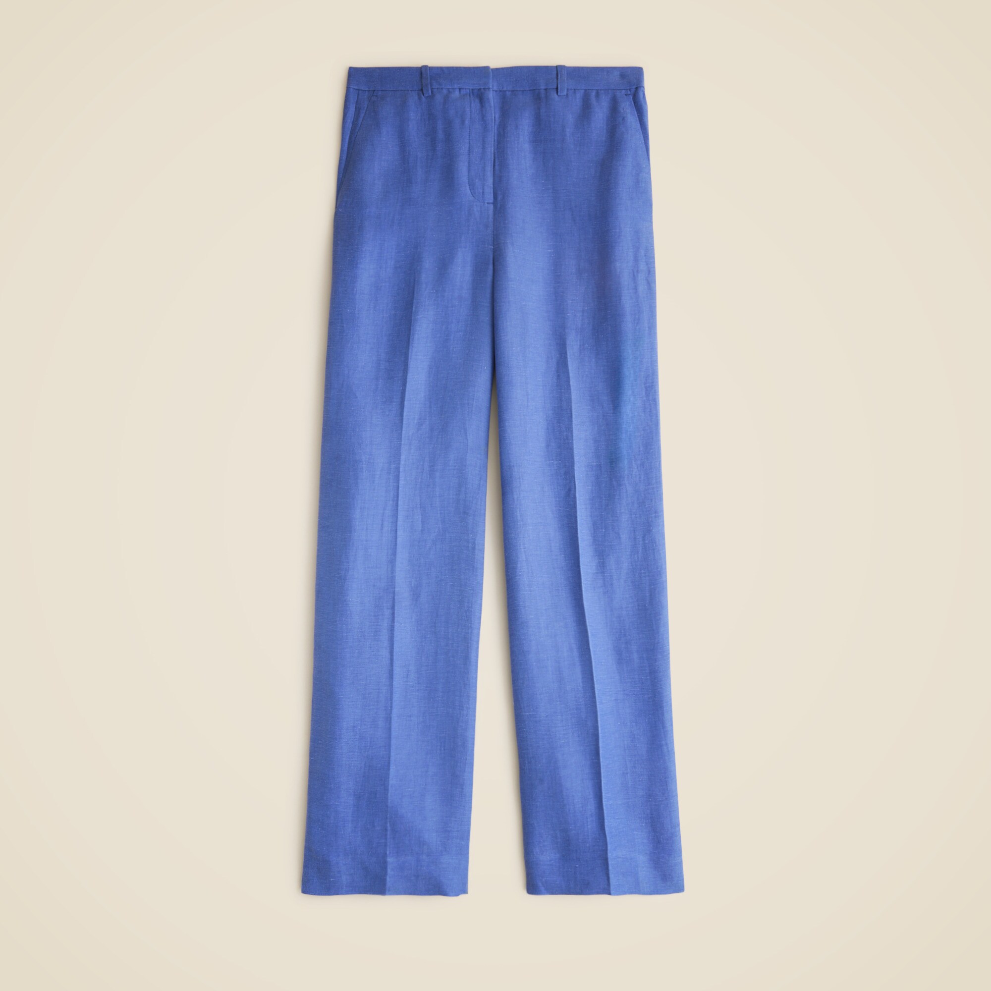  Wide-leg pant in linen-cupro blend