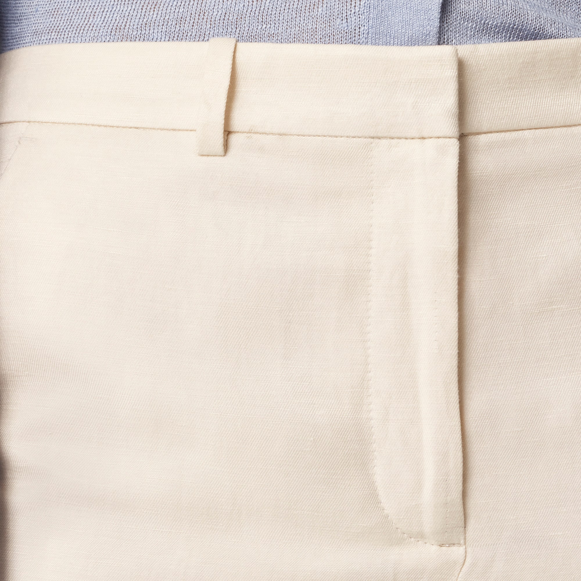 Wide-leg pant in linen-cupro blend