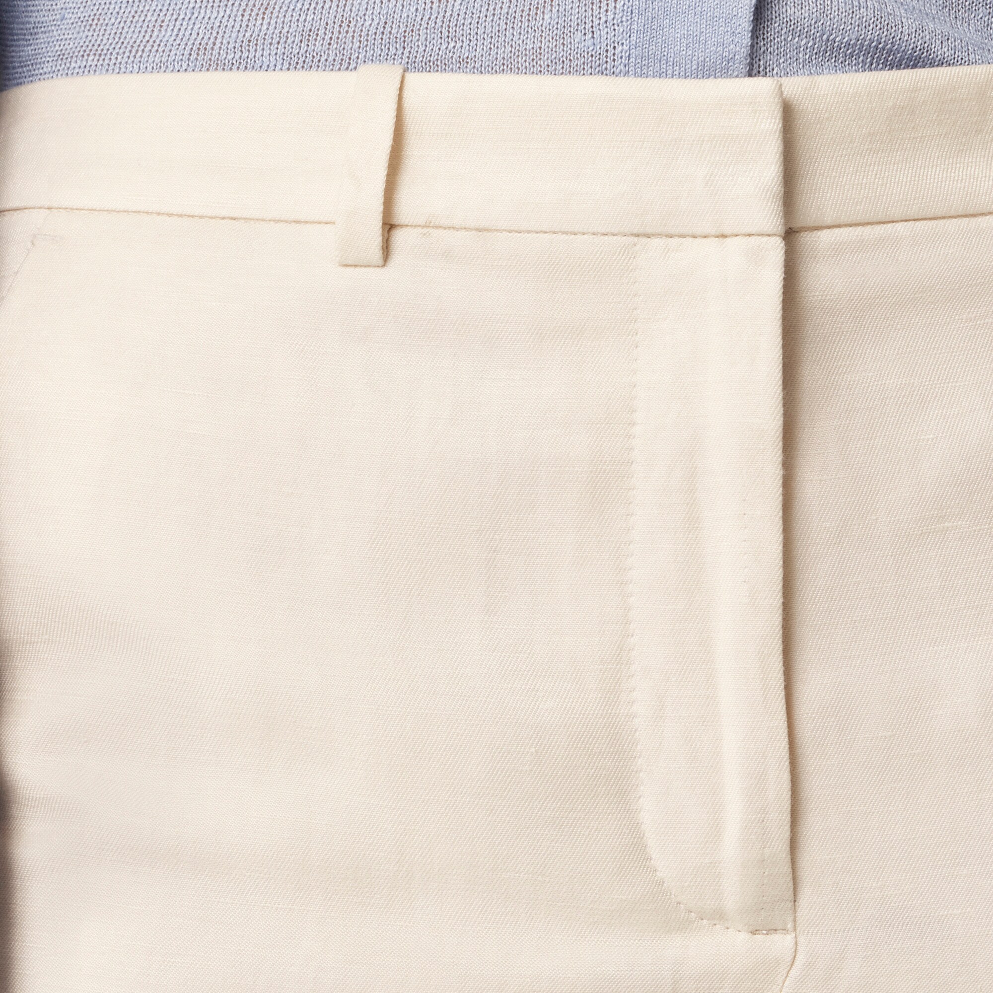 Wide-leg pant in linen-cupro blend