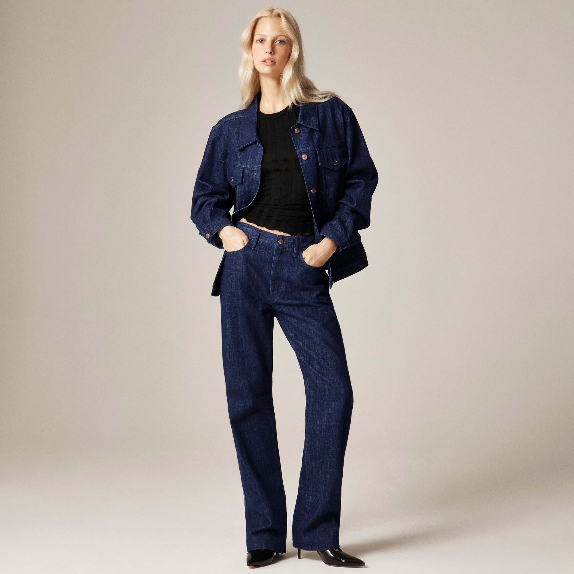 womens Alex Eagle X J.Crew relaxed-fit jean