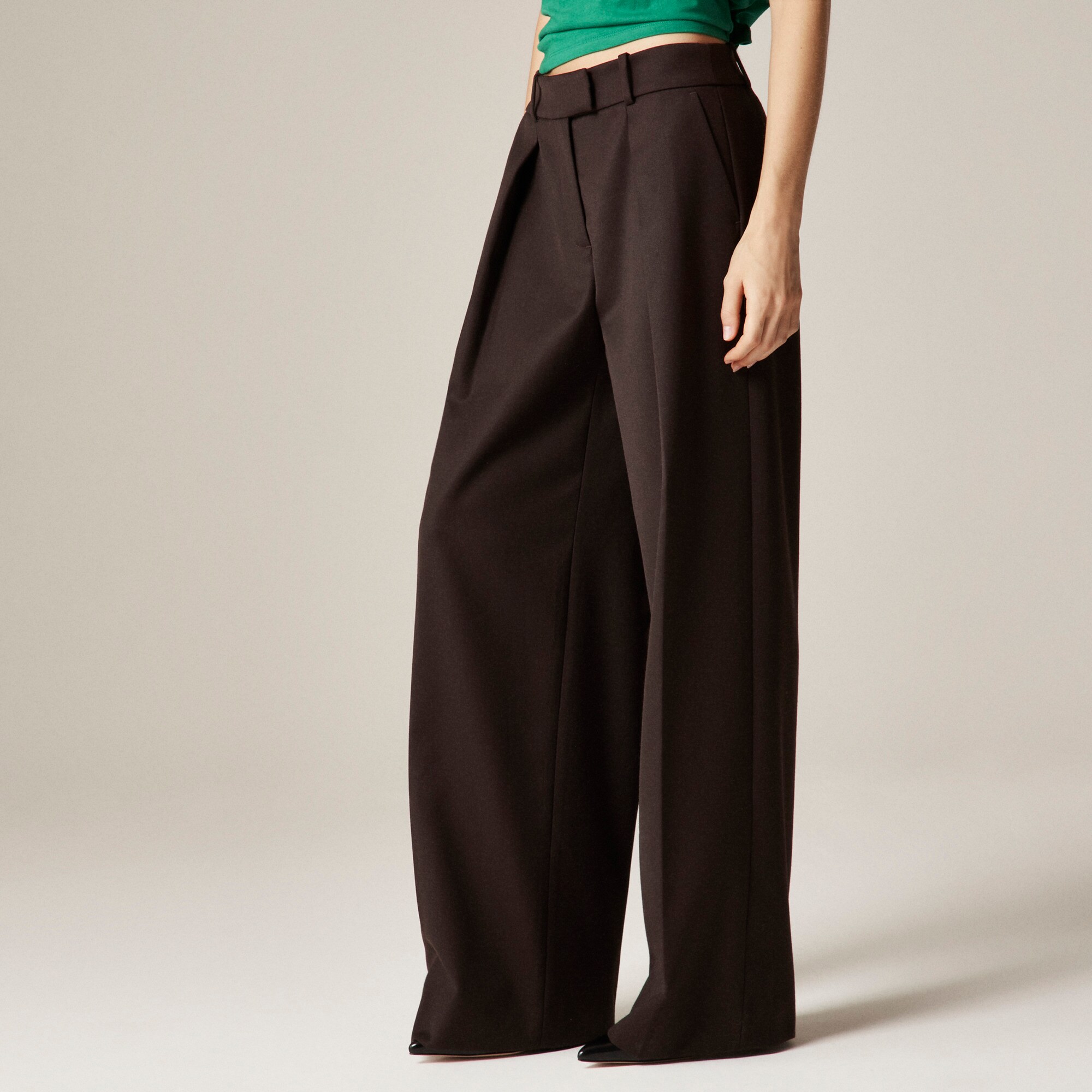 Alex Eagle X J.Crew pleated pant in wool blend - thumbnail 2