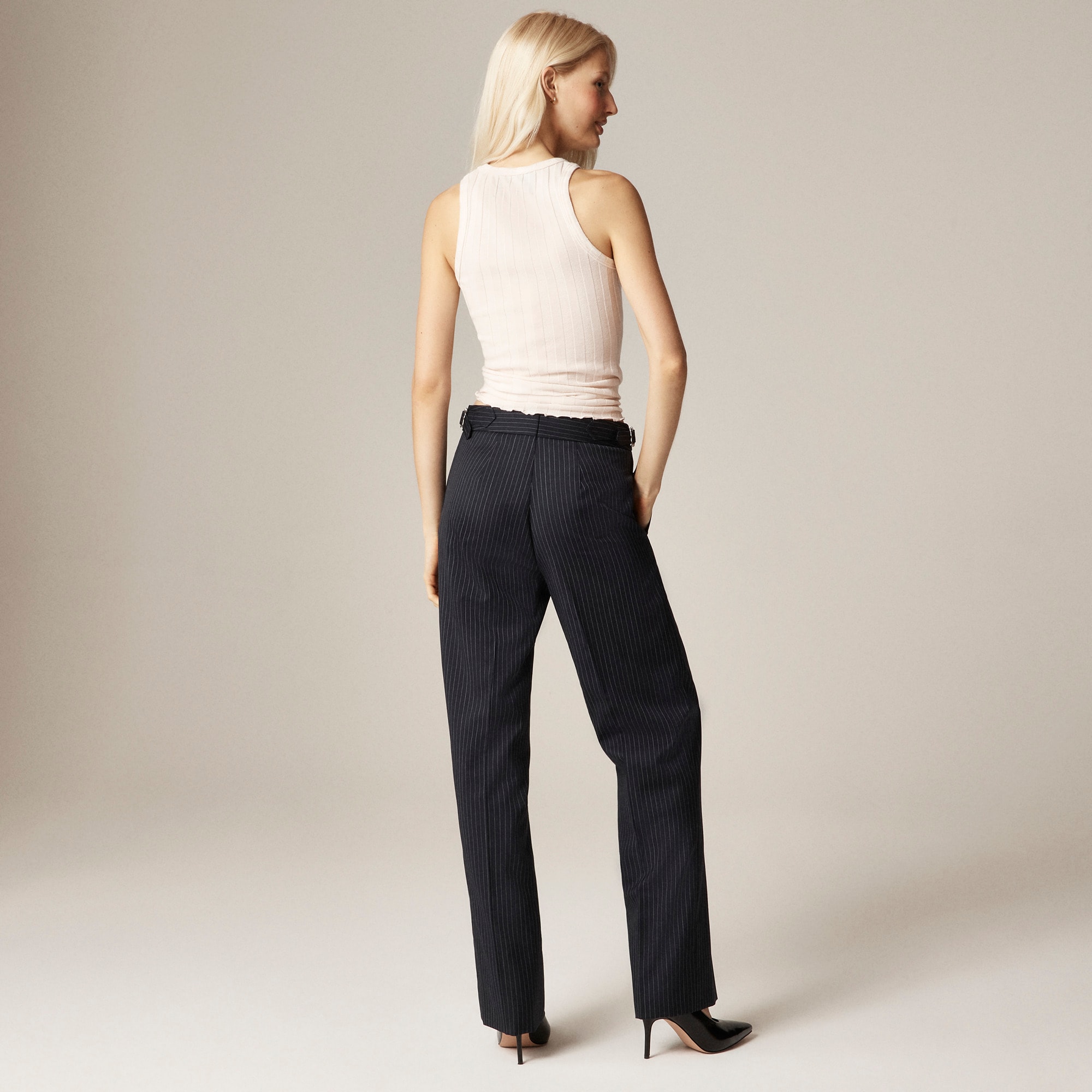 Alex Eagle X J.Crew suit pant in pinstriped wool - image 5