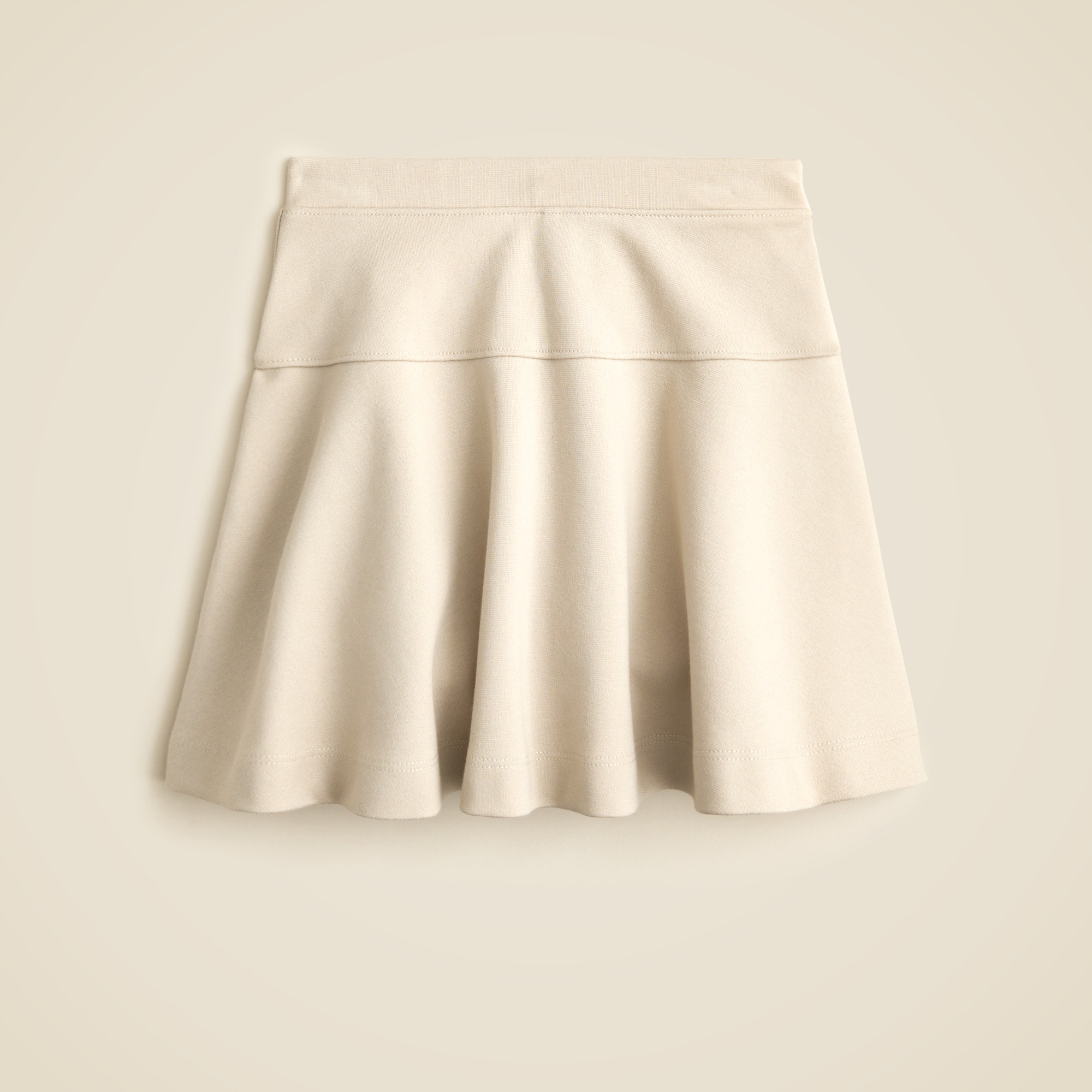 Girls' uniform skort in ponte