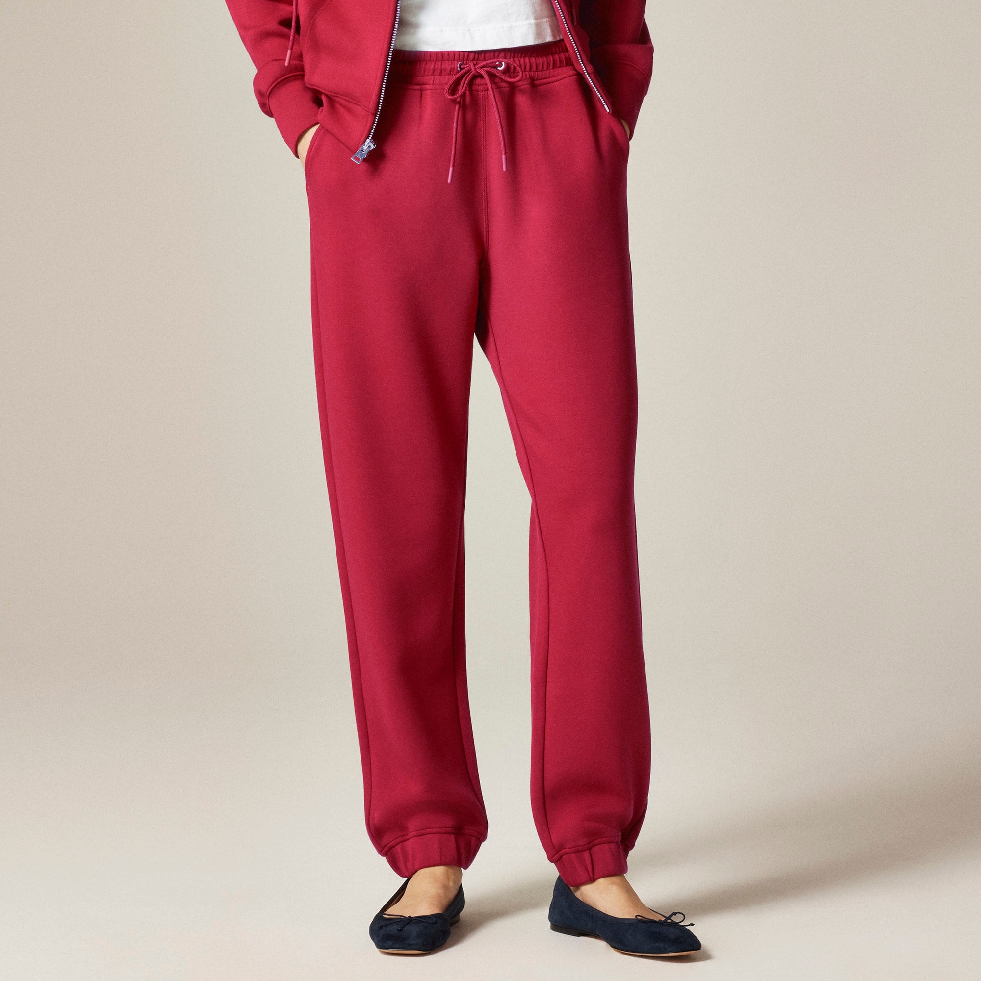 Scuba-knit jogger pant