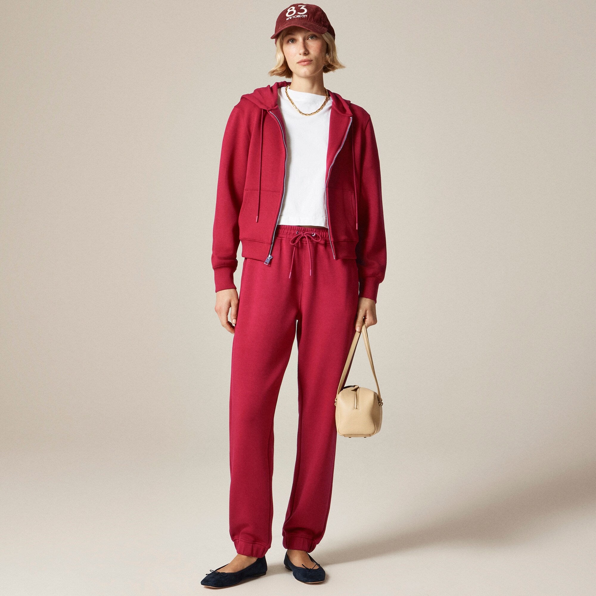 Scuba-knit jogger pant