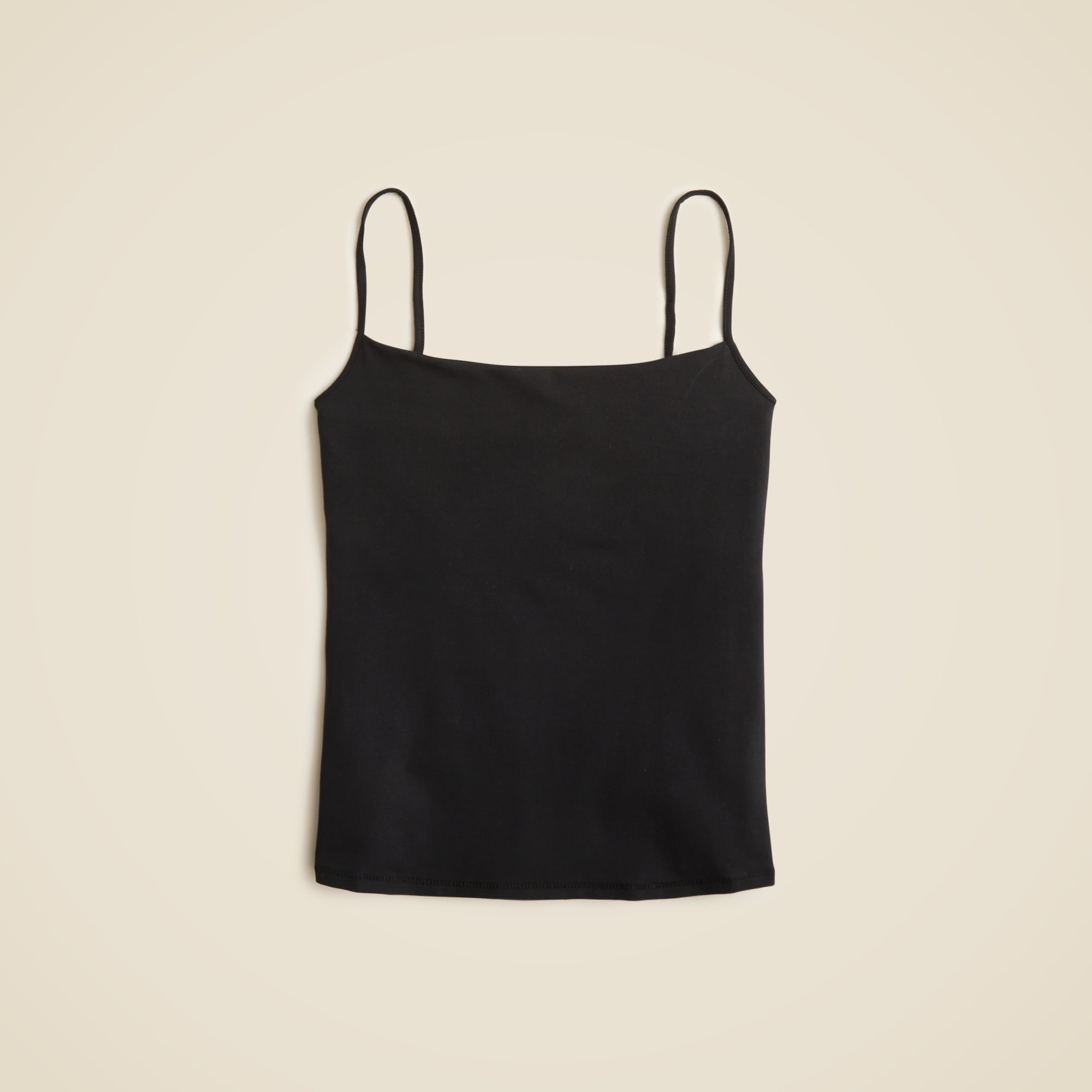 Stretch cotton shelf-bra tank top - image 4