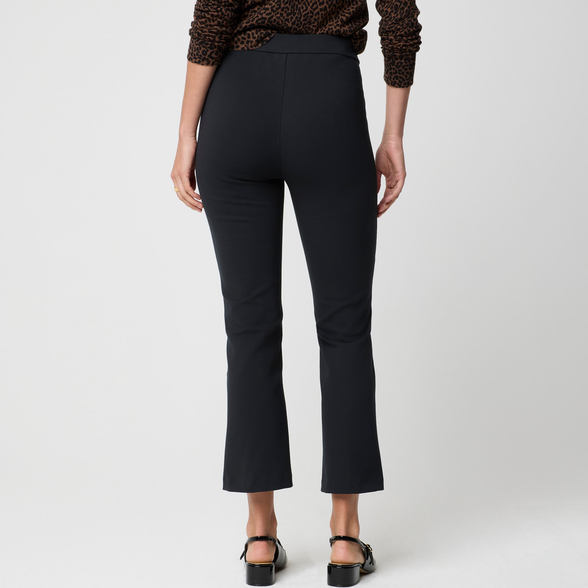 Ponte cropped pull-on pant - image 3