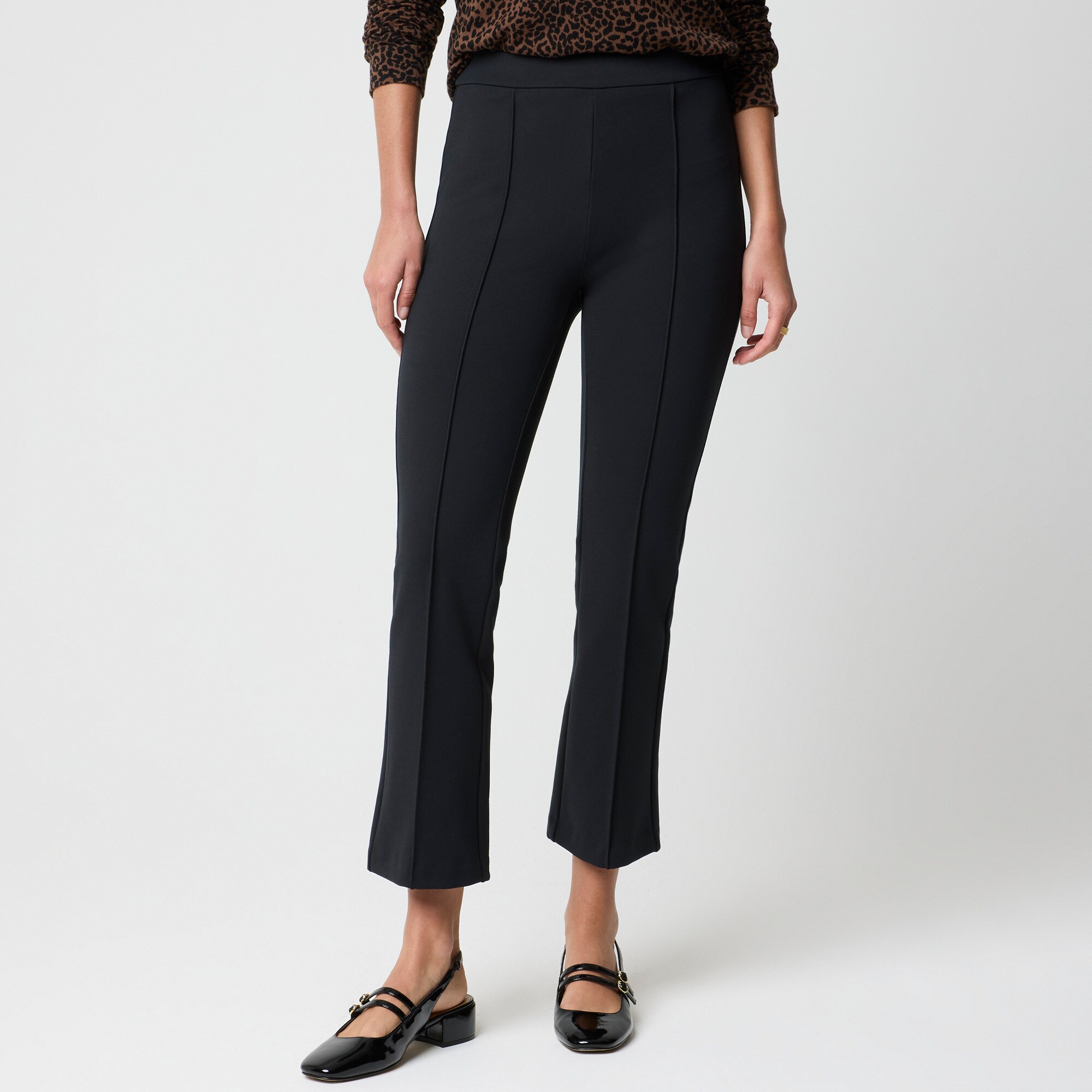 womens Ponte cropped pull-on pant