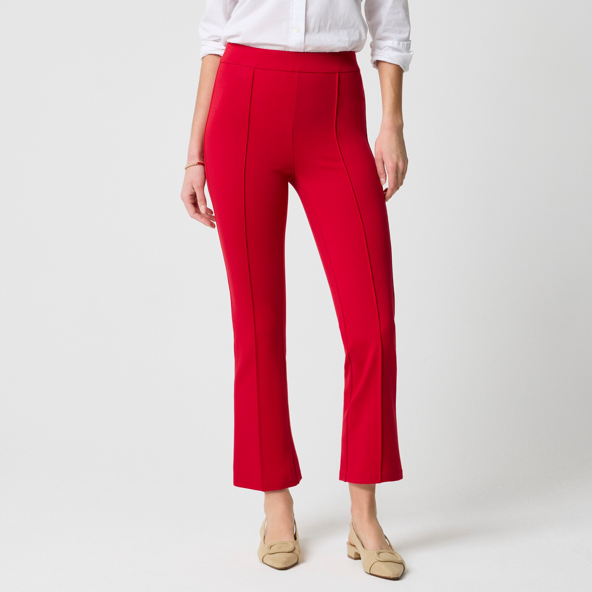  Ponte cropped pull-on pant
