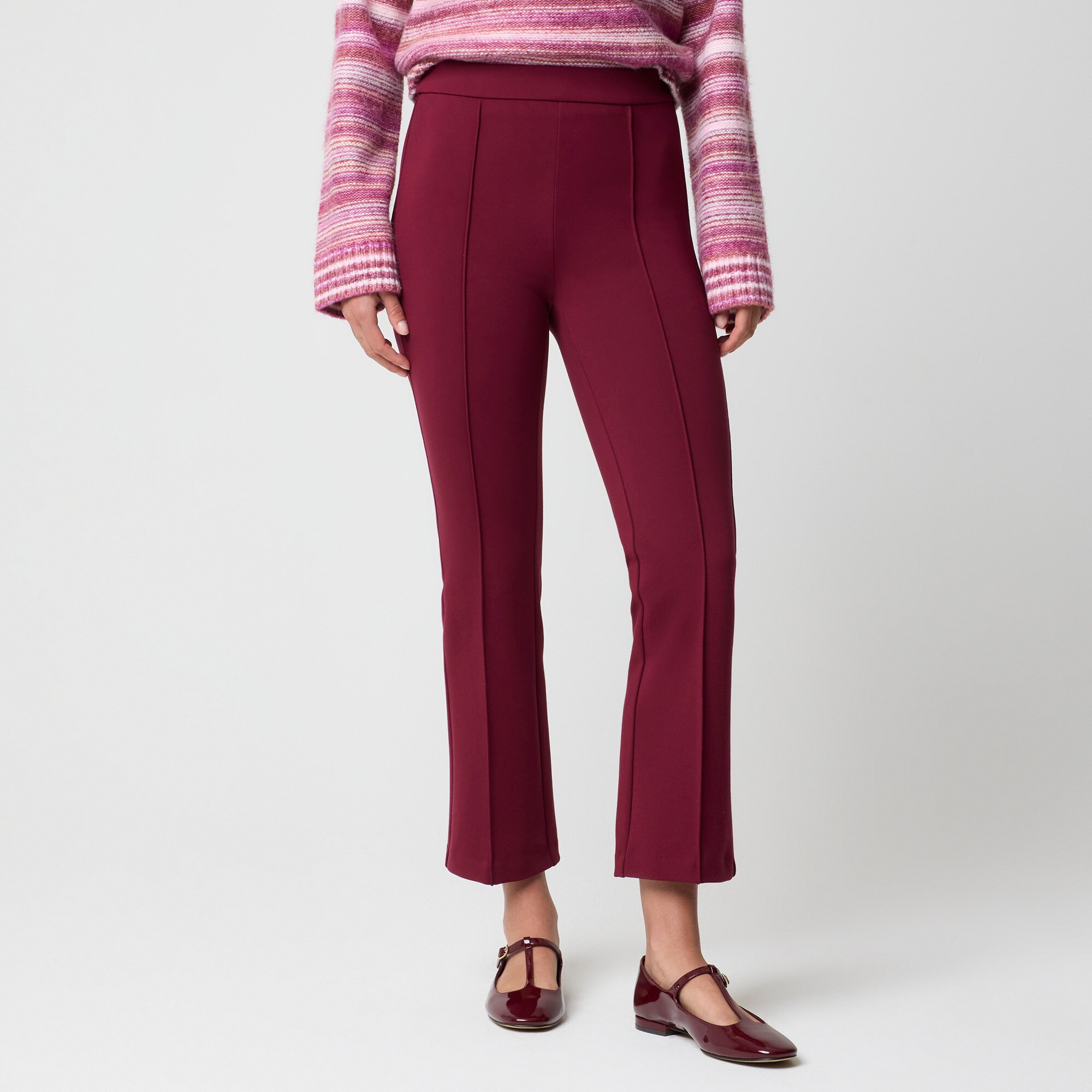 Ponte cropped pull-on pant