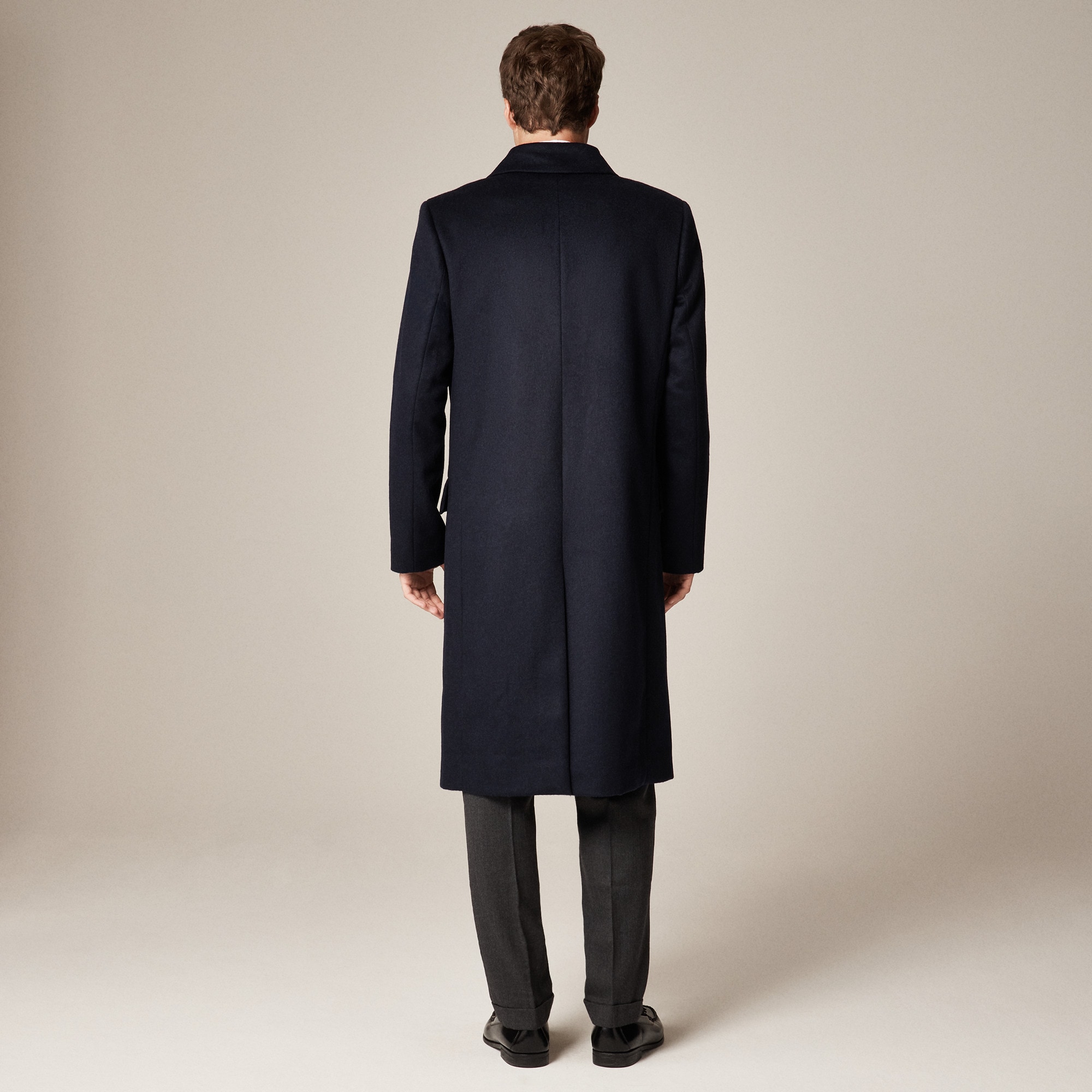 Double-breasted Topcoat In English Merino Wool For Men | J.Crew