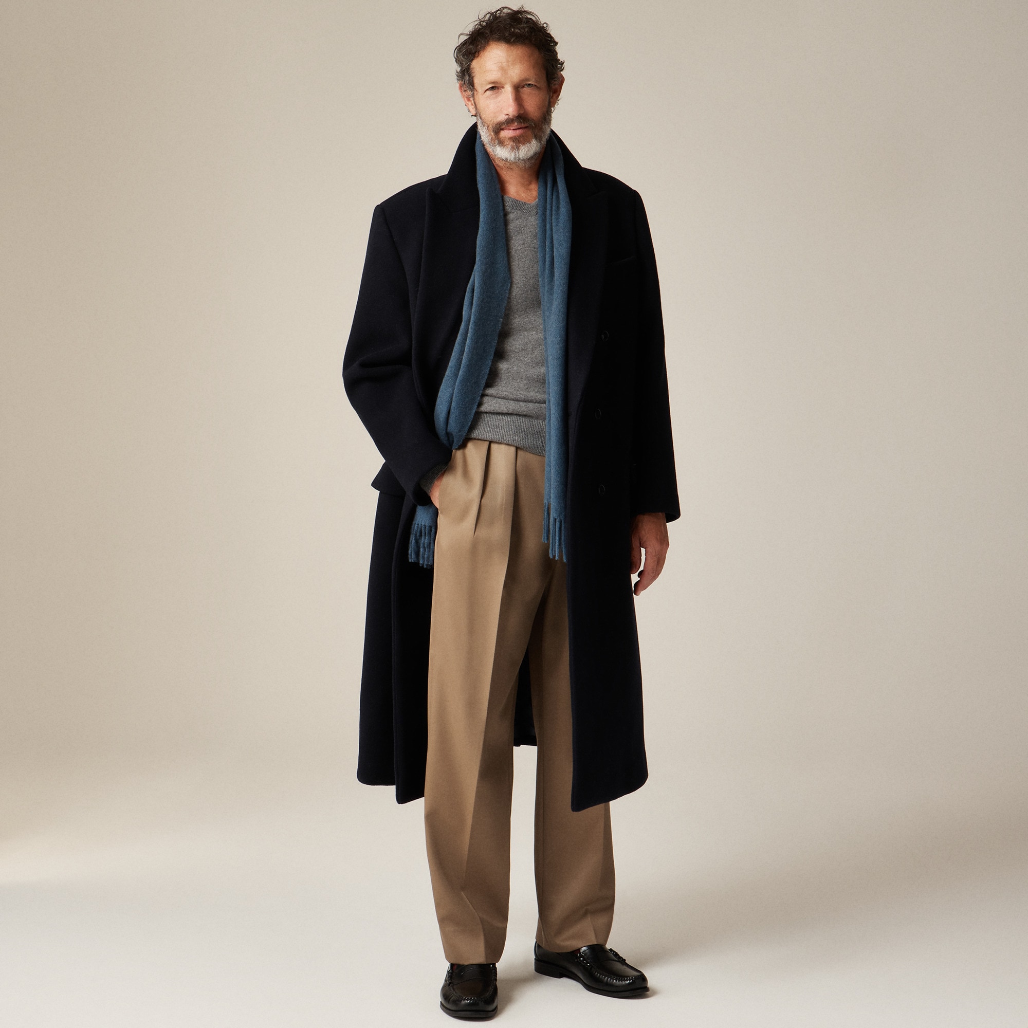 New York Double-breasted Overcoat In Wool Melton For Men | J.Crew