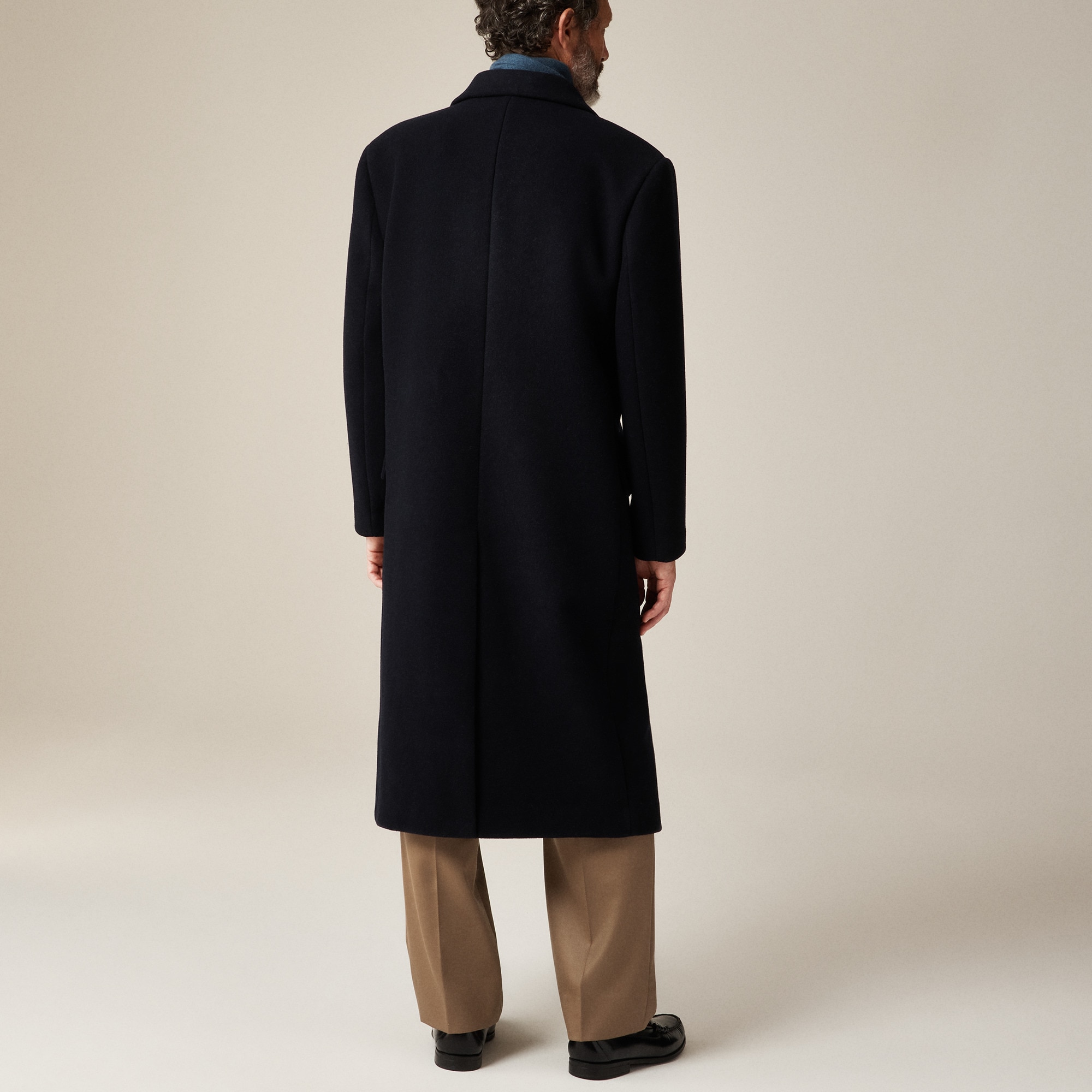 New York Double-breasted Overcoat In Wool Melton For Men | J.Crew