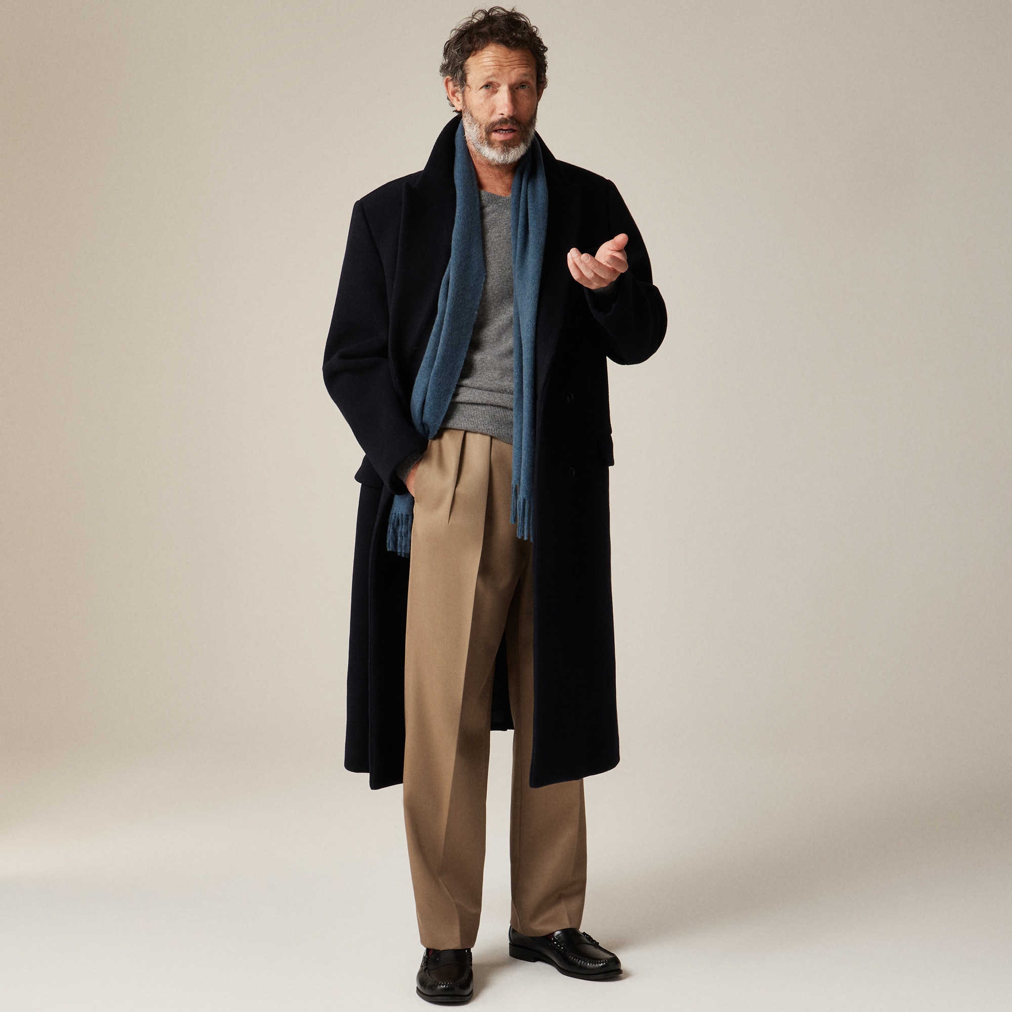 New York Double-breasted Overcoat In Wool Melton For Men | J.Crew