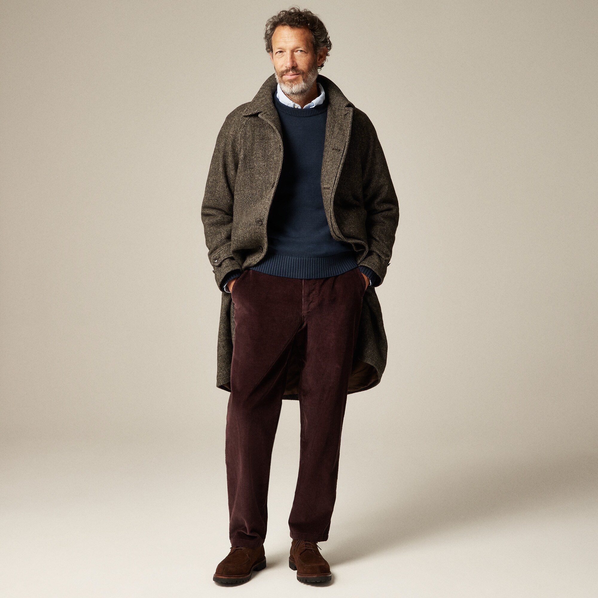 Harrington Jacket In Cotton Corduroy For Men | J.Crew