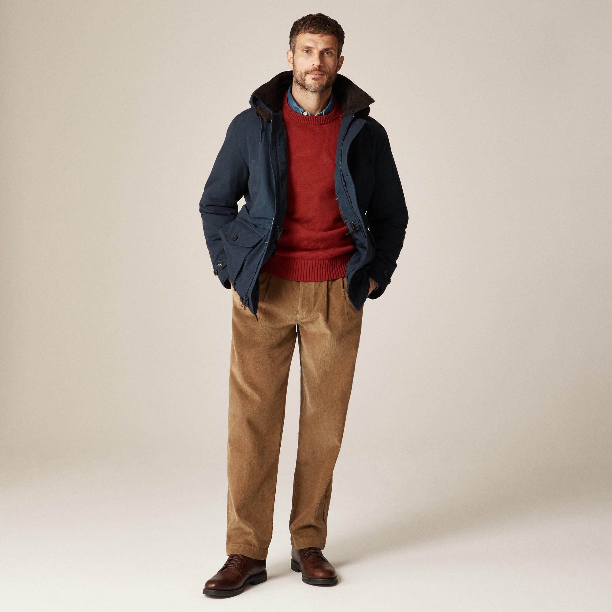 Country jacket with removable hood and PrimaLoft®