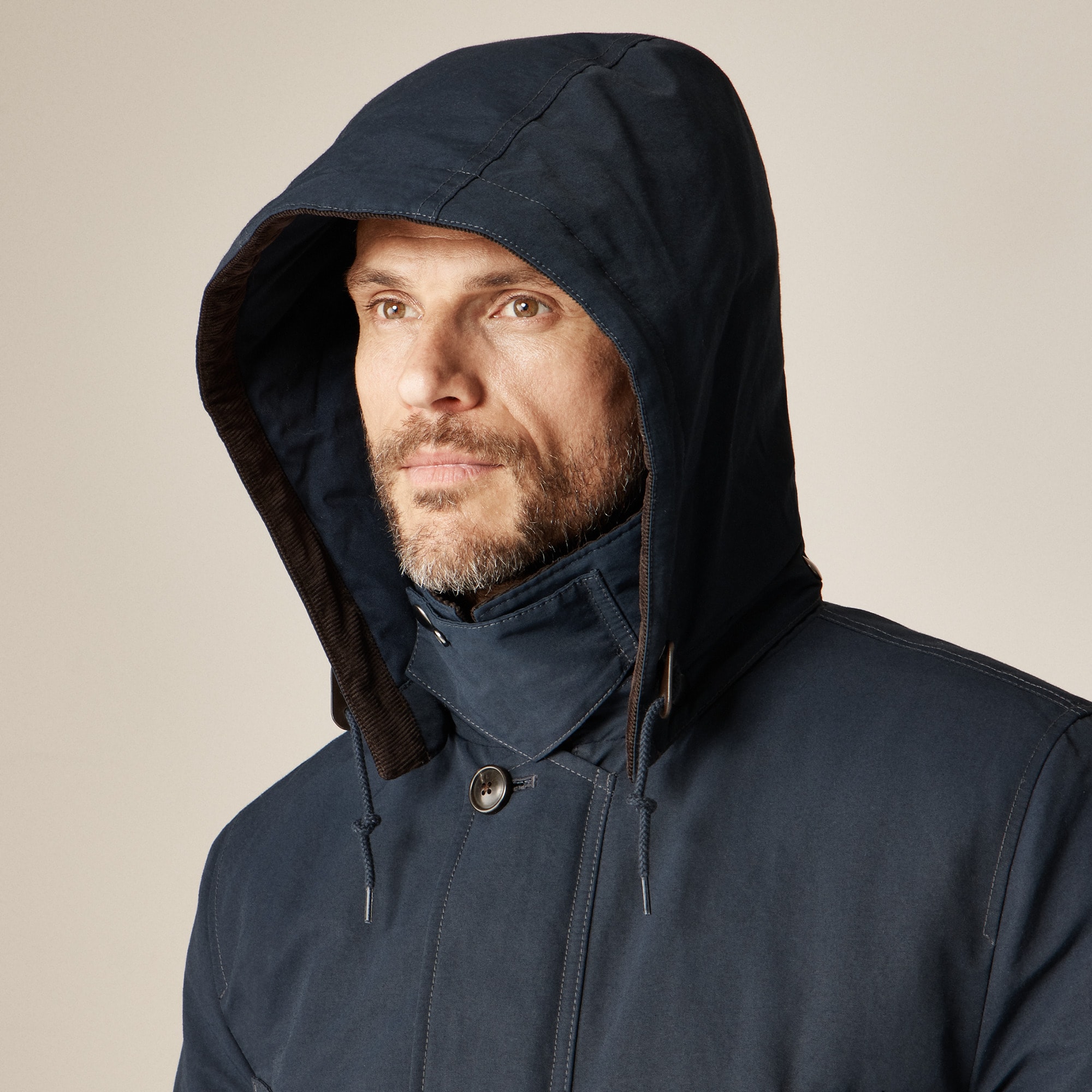 Country jacket with removable hood and PrimaLoft®