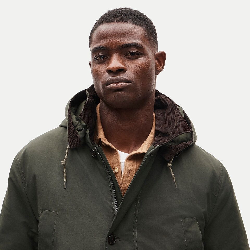 BEAMS PLUS Puff Half Coat Nylon 3L For Men | J.Crew