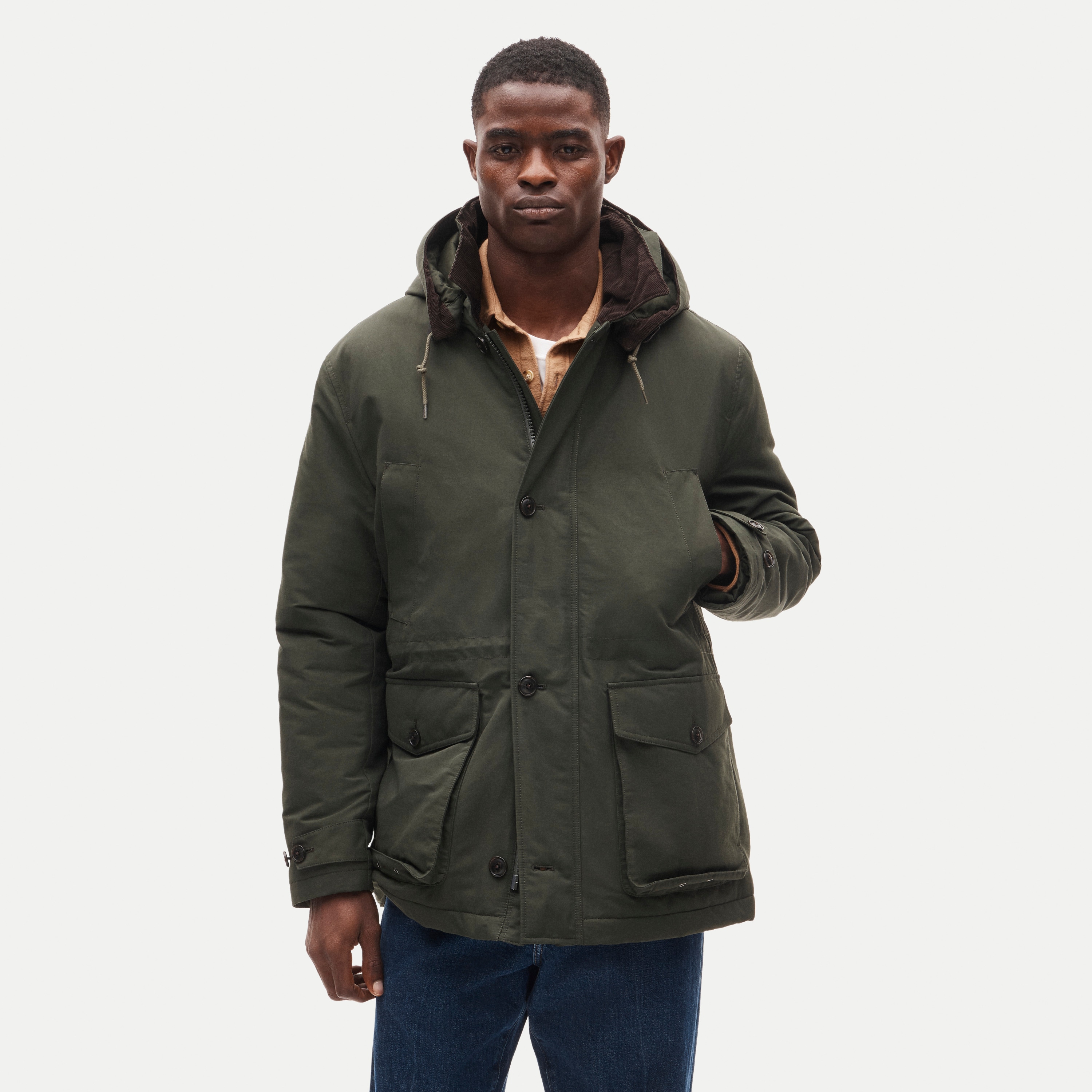Country jacket with removable hood and PrimaLoft®