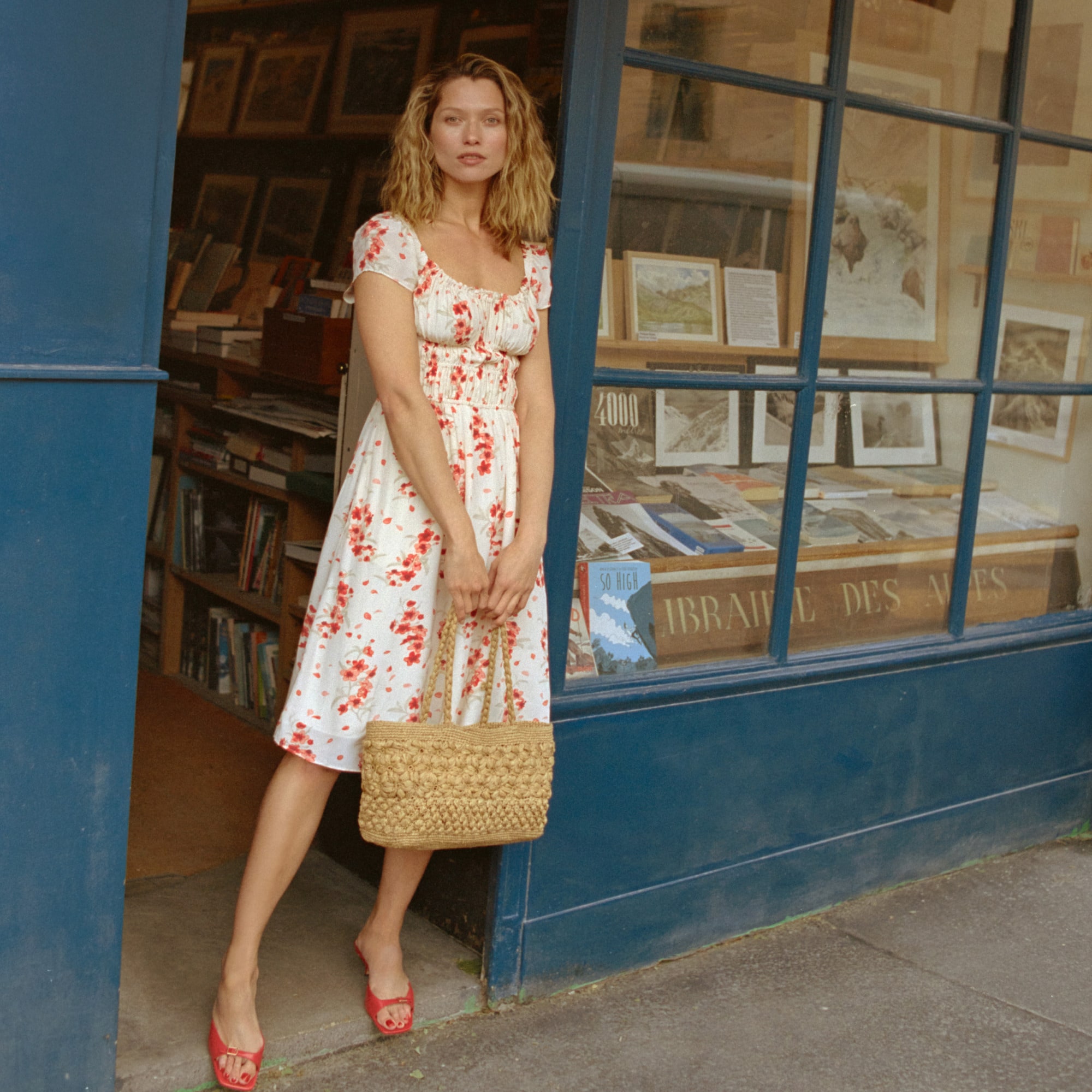 womens Rouje X J.Crew R&ecirc;verie dress in vintage floral