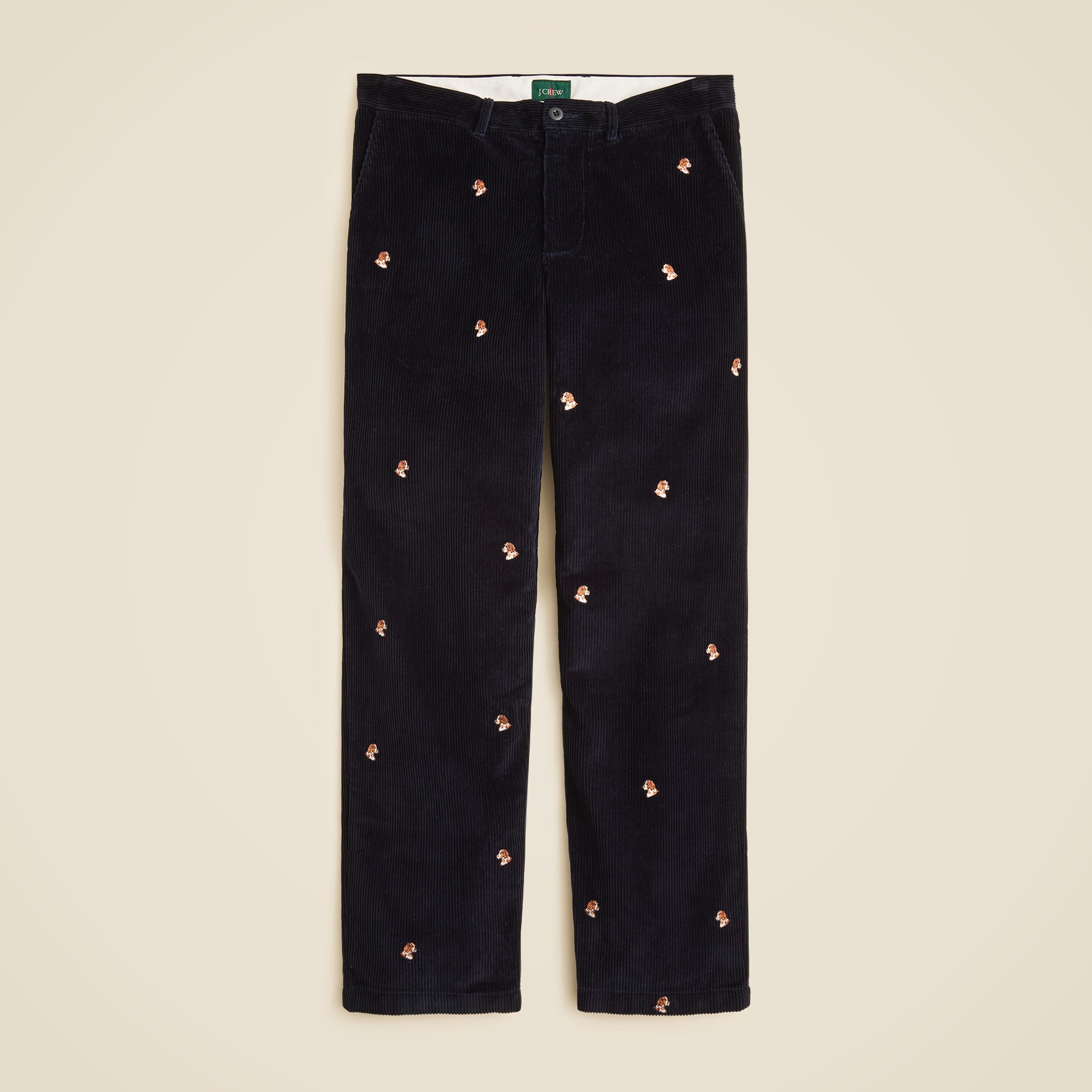 Relaxed-fit Pleated 11-wale Corduroy Trouser With Retro Skier