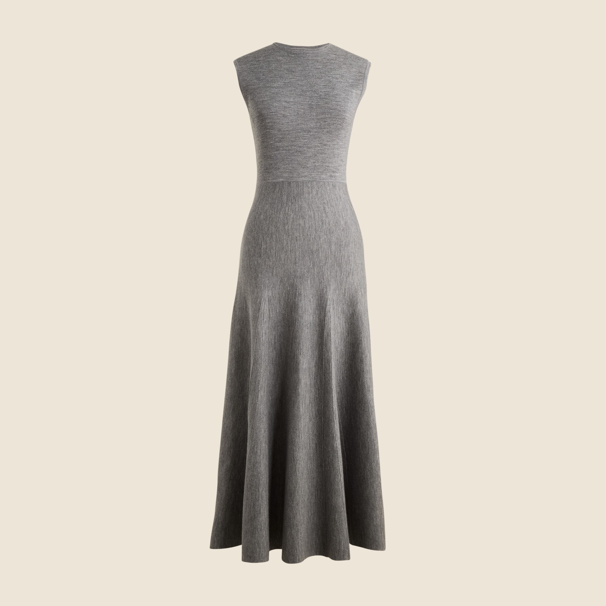 long sleeve a line midi dress High neckline long sleeve A-line midi dress – John Paul Ataker