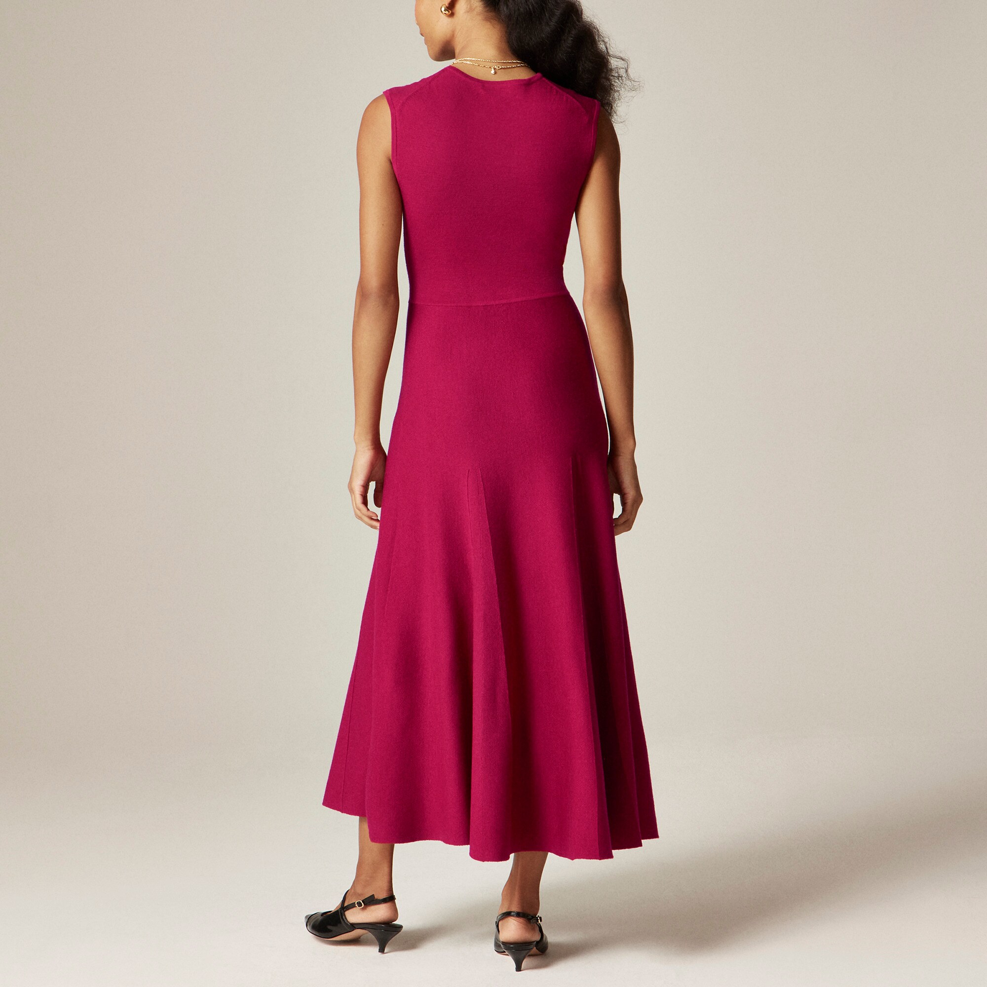 Merino wool midi dress