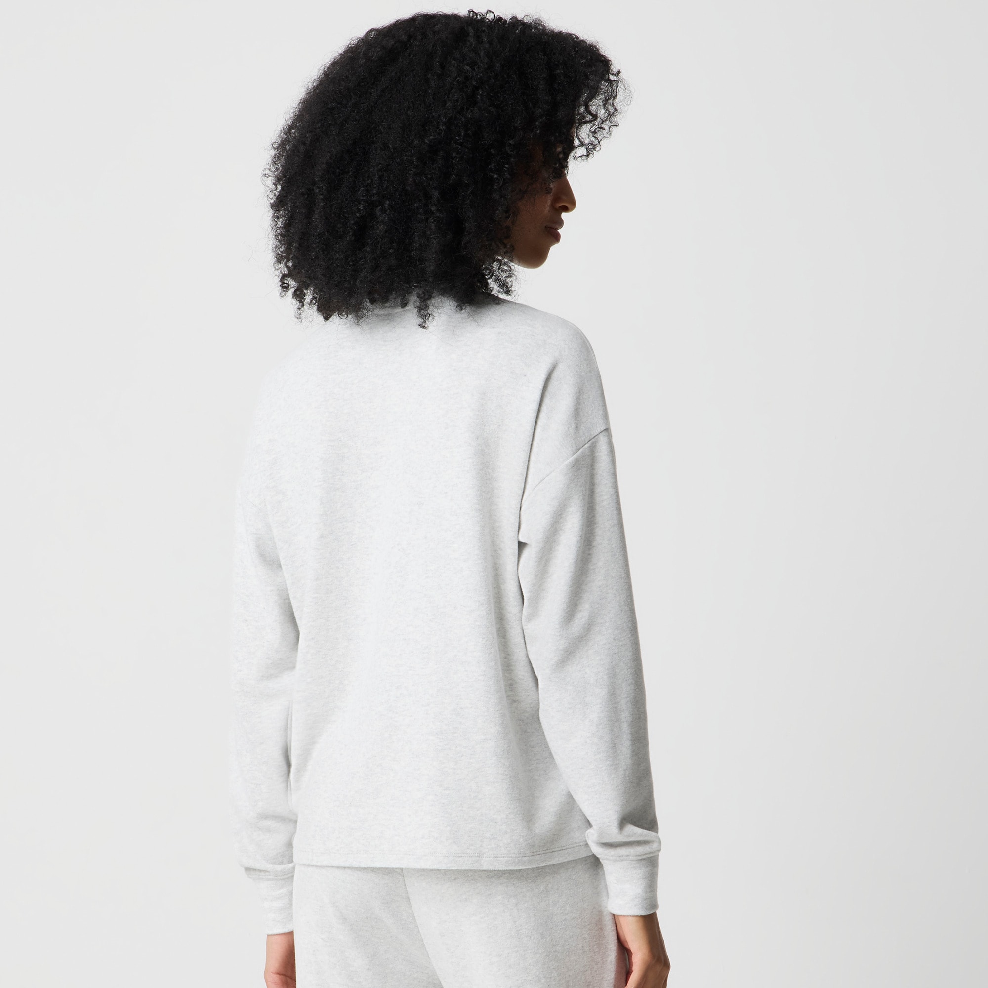 Crewneck sweatshirt in cloudspun yarn