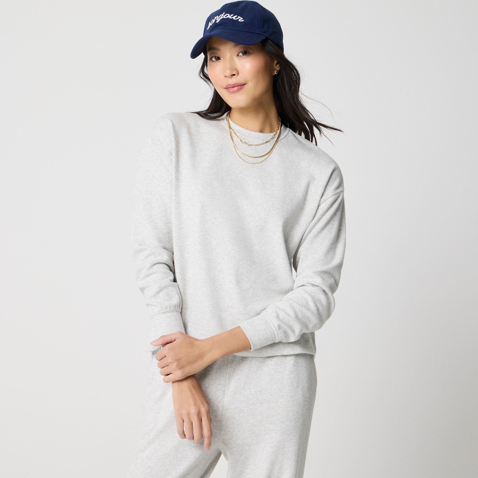 ゆすゆ　 Crewneck Sweatshirt In Cloudspun Yarn For Women | Factory